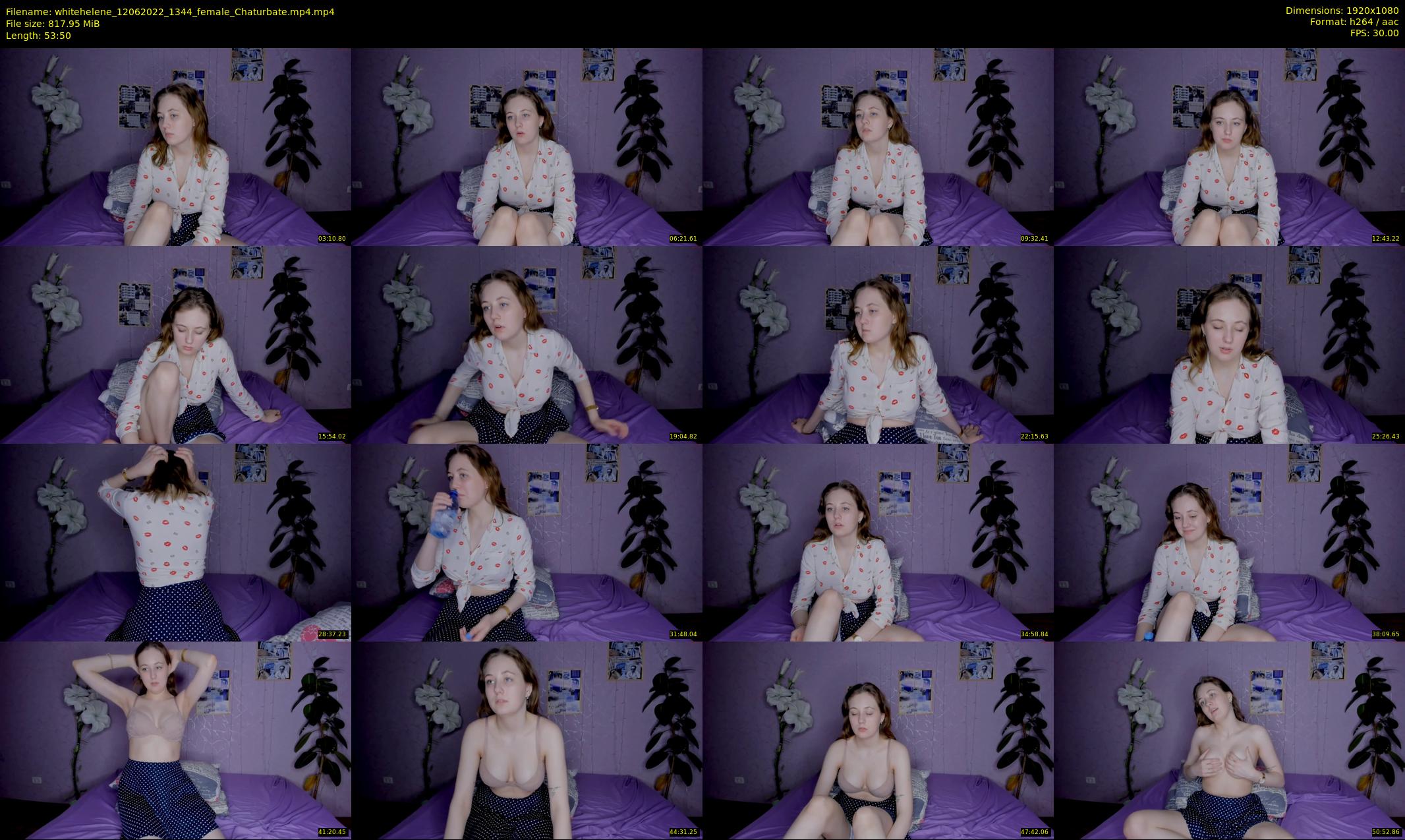 whitehelene — 54 minute Chaturbate female cam show recording, 1080p, Jun 12, 2022
