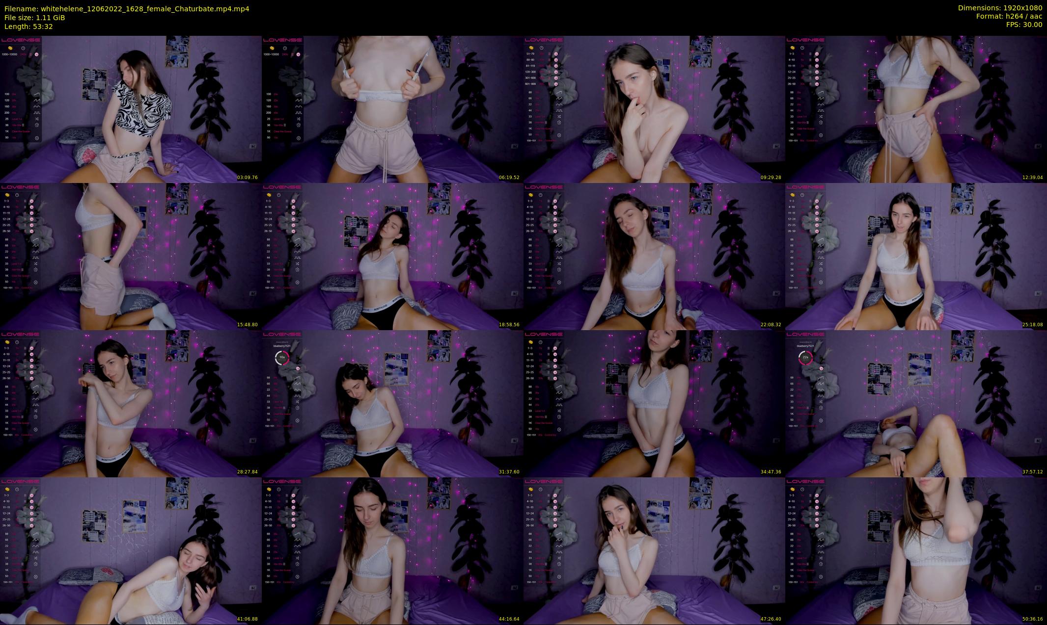 whitehelene — 54 minute Chaturbate female cam show recording, 1080p, Jun 12, 2022