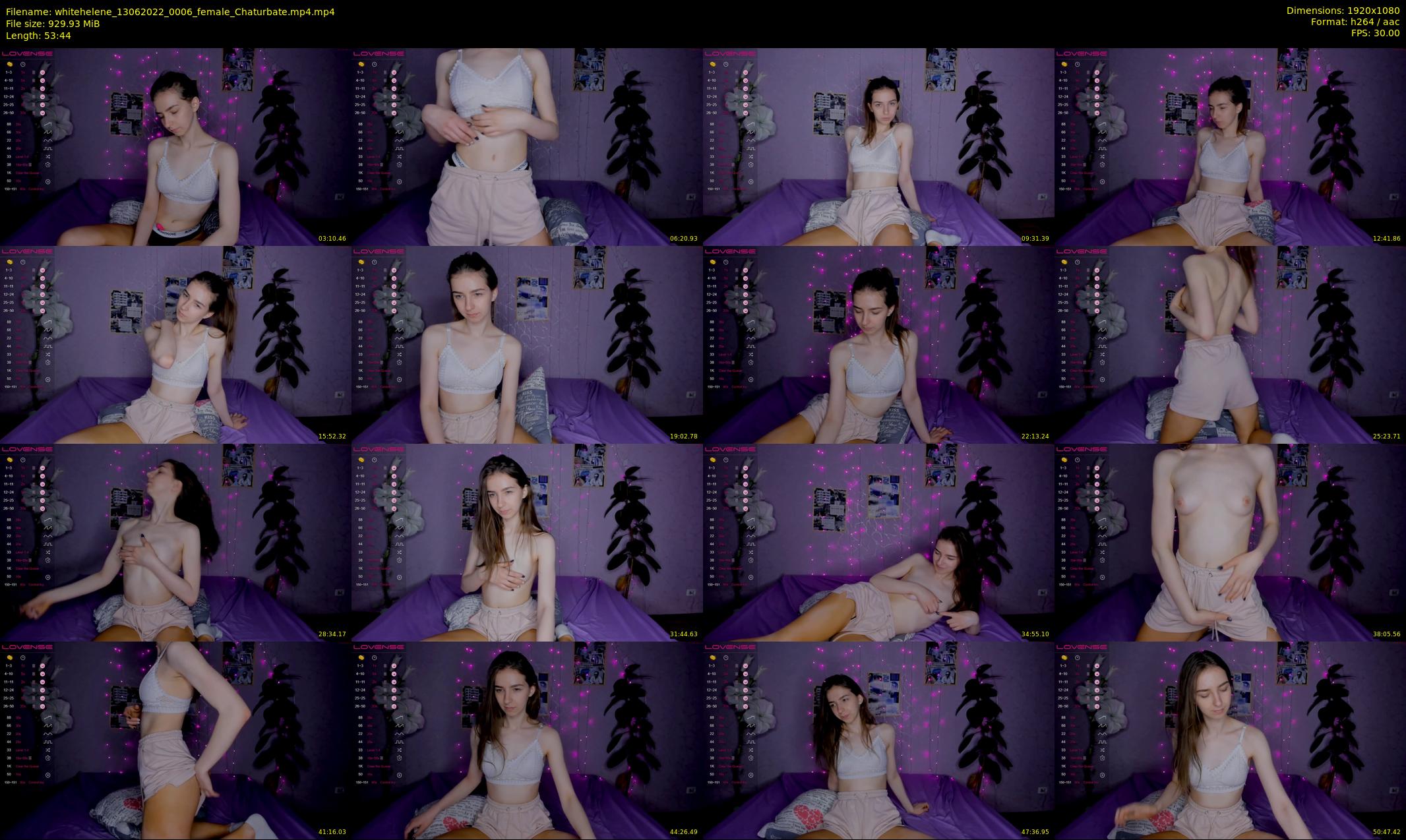 whitehelene — 54 minute Chaturbate female cam show recording, 1080p, Jun 13, 2022