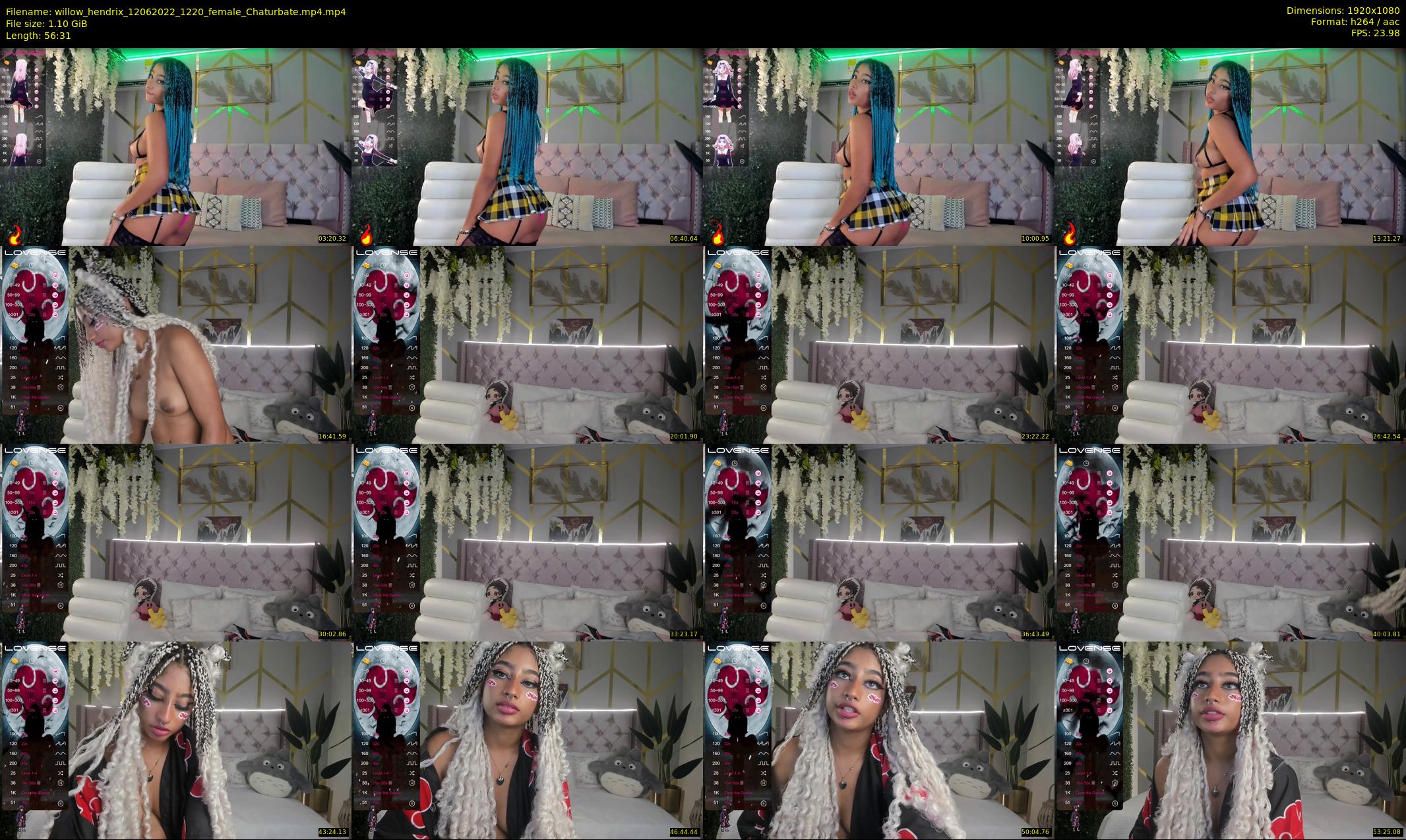 willow_hendrix — 57 minute Chaturbate female cam show recording, 1080p, Jun 12, 2022