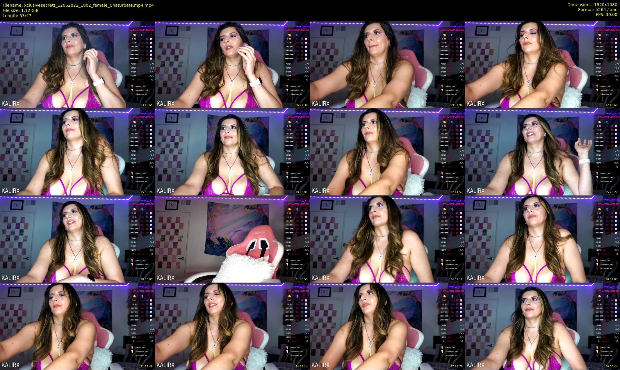 xclusivesecrets — 54 minute Chaturbate female cam show recording, 1080p, Jun 12, 2022