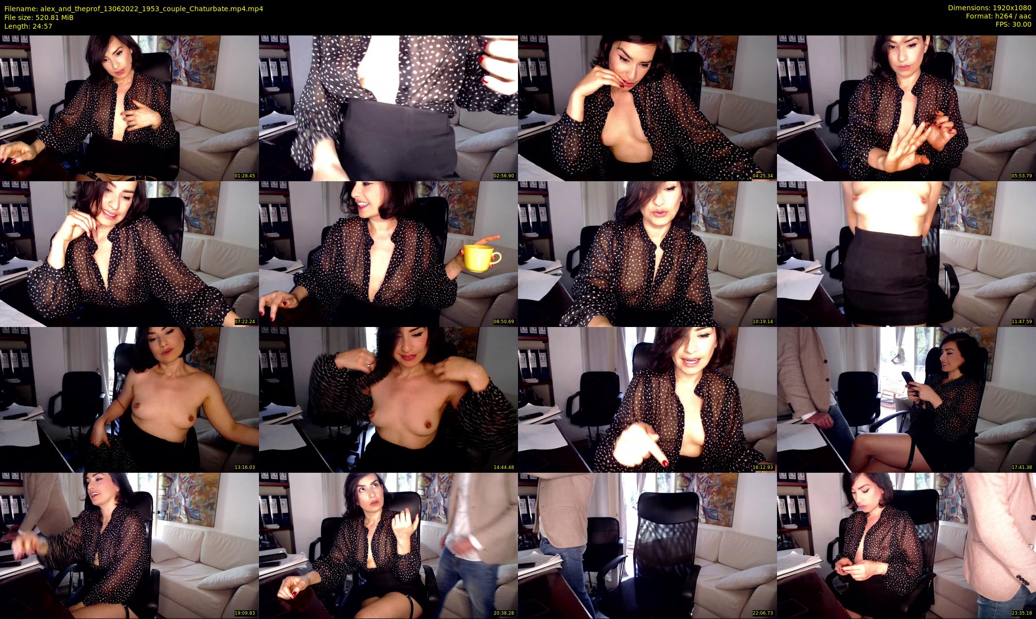 alex_and_theprof — 25 minute Chaturbate couple cam show recording, 1080p, Jun 13, 2022