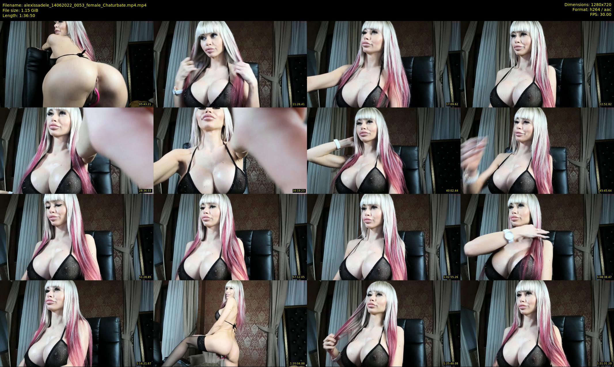 alexissadele — 97 minute Chaturbate female cam show recording, 720p, Jun 14, 2022