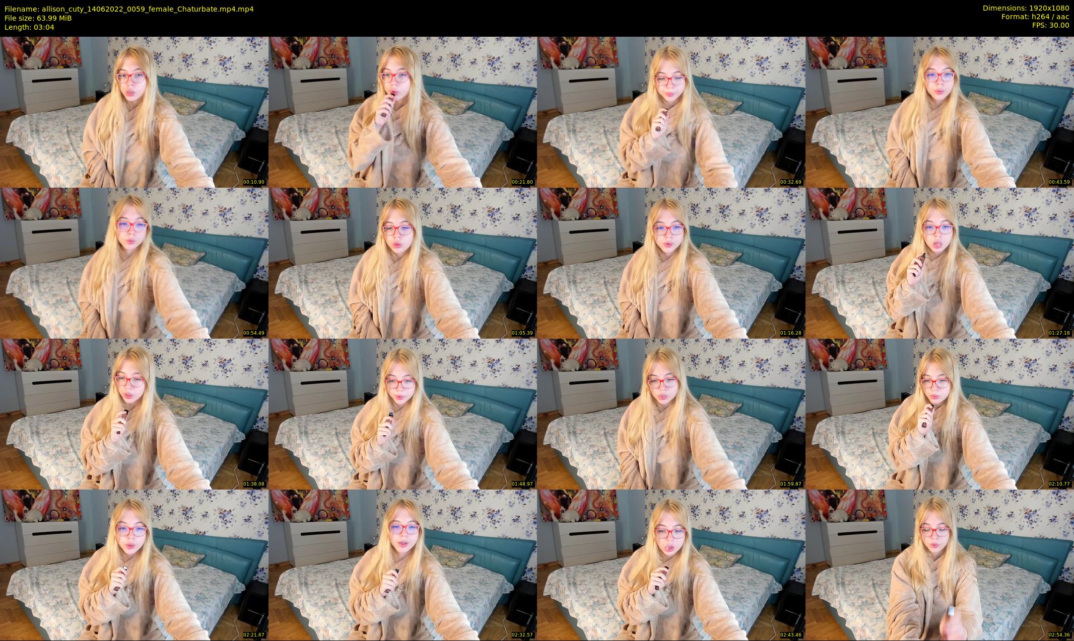 allison_cuty — 4 minute Chaturbate female cam show recording, 1080p, Jun 14, 2022