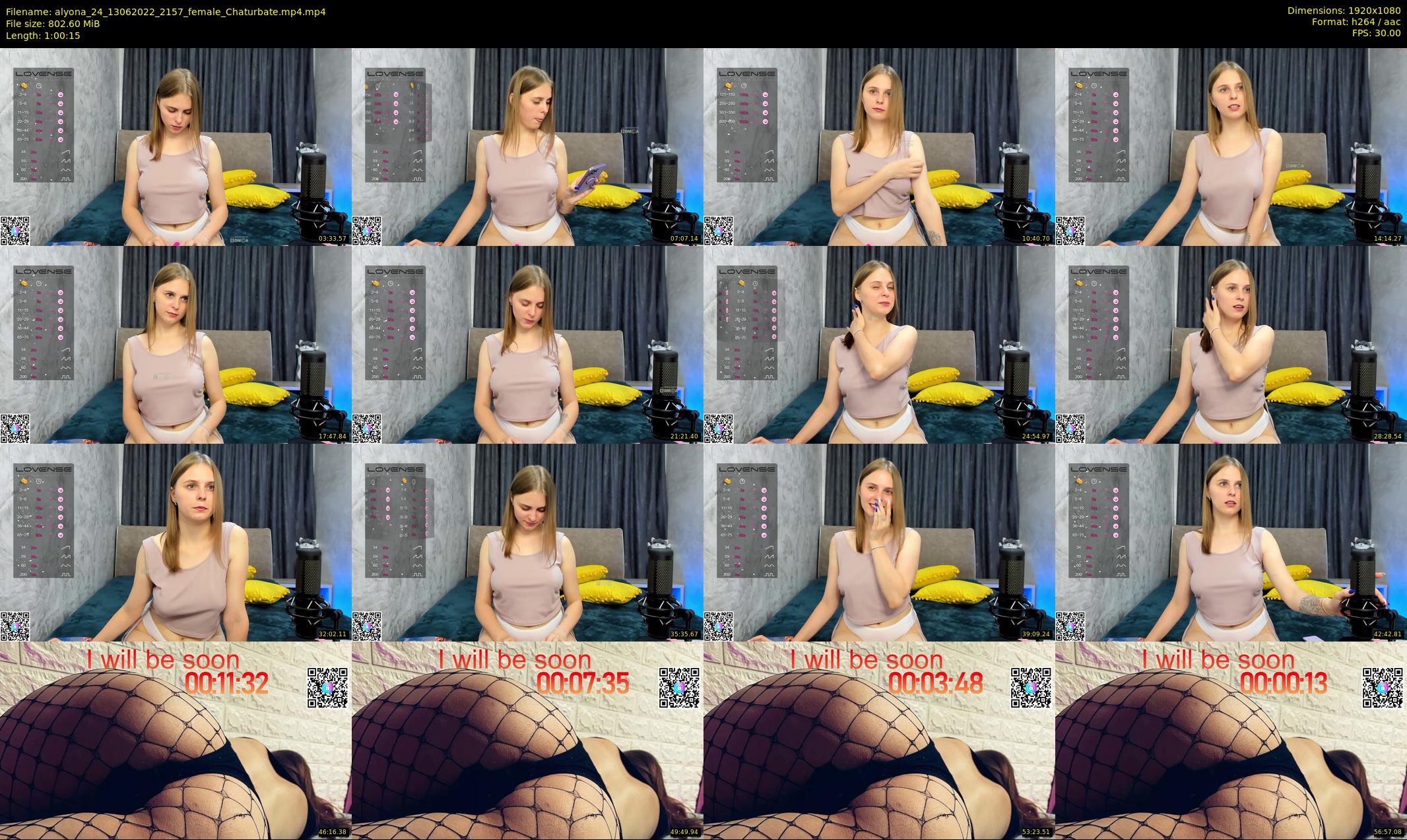 alyona_24 — 61 minute Chaturbate female cam show recording, 1080p, Jun 13, 2022