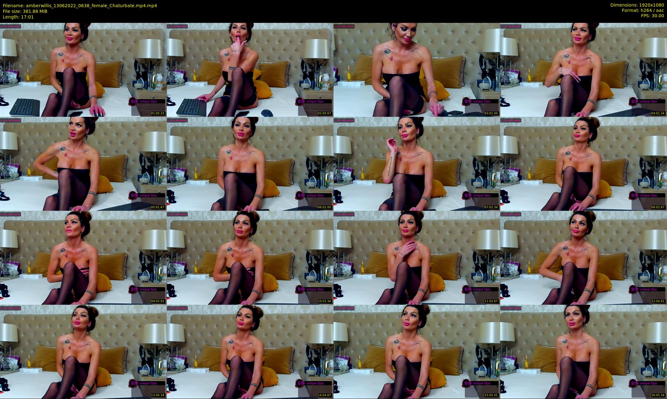 amberwillis — 18 minute Chaturbate female cam show recording, 1080p, Jun 13, 2022