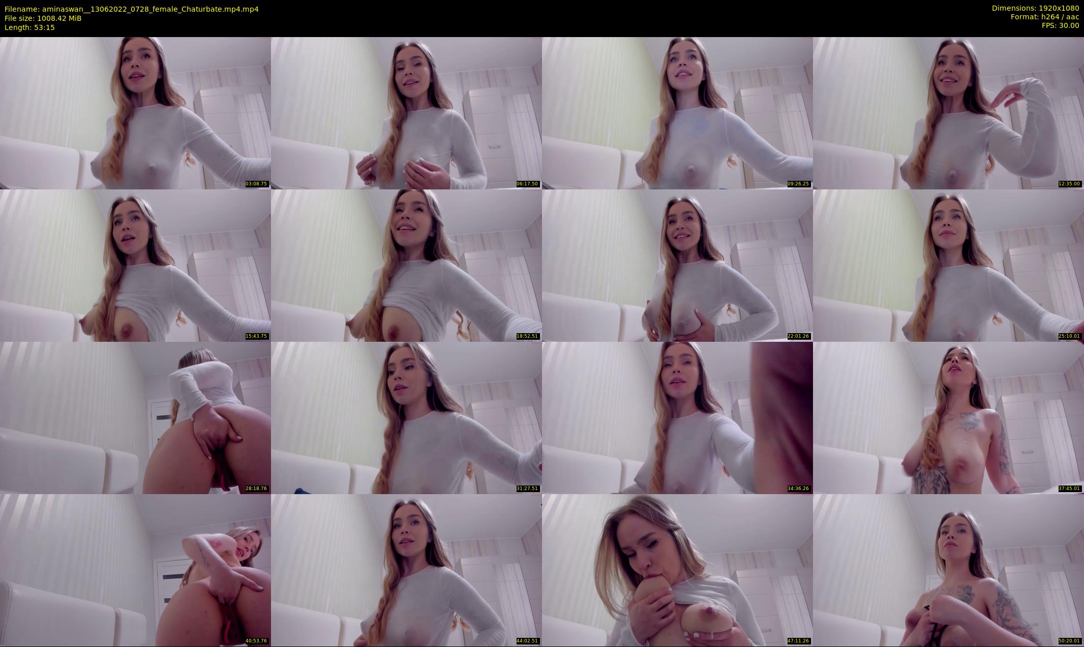 aminaswan_ — 54 minute Chaturbate female cam show recording, 1080p, Jun 13, 2022