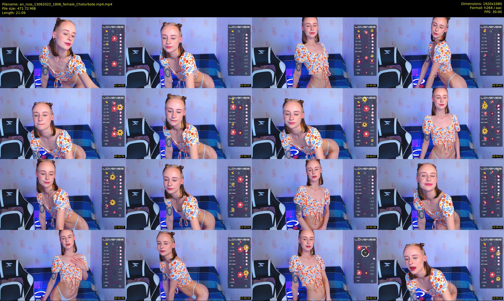 an_ross — 22 minute Chaturbate female cam show recording, 1080p, Jun 13, 2022
