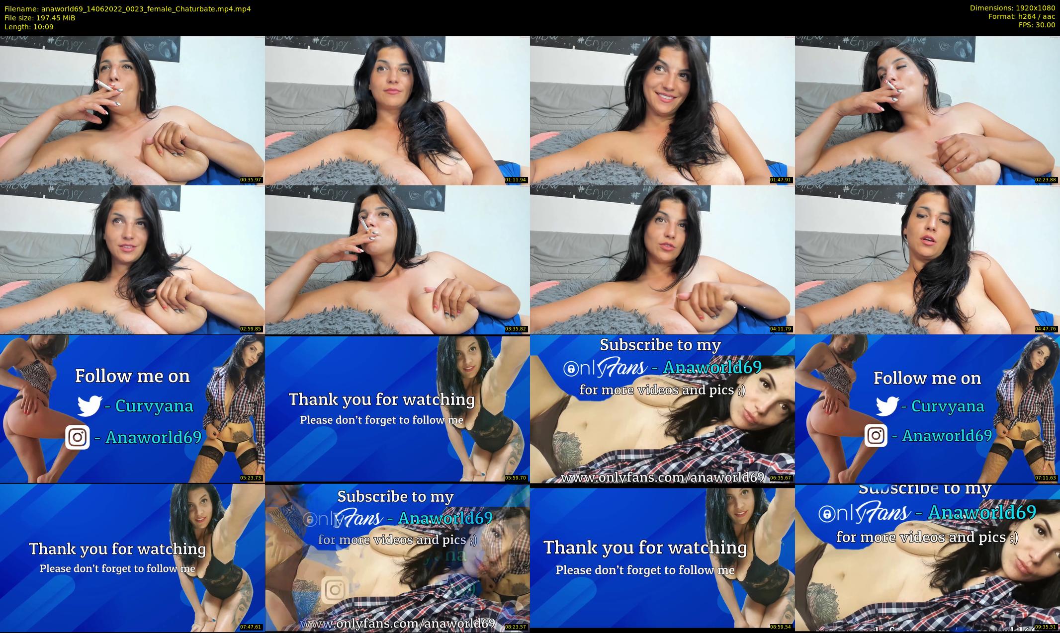 anaworld69 — 11 minute Chaturbate female cam show recording, 1080p, Jun 14, 2022