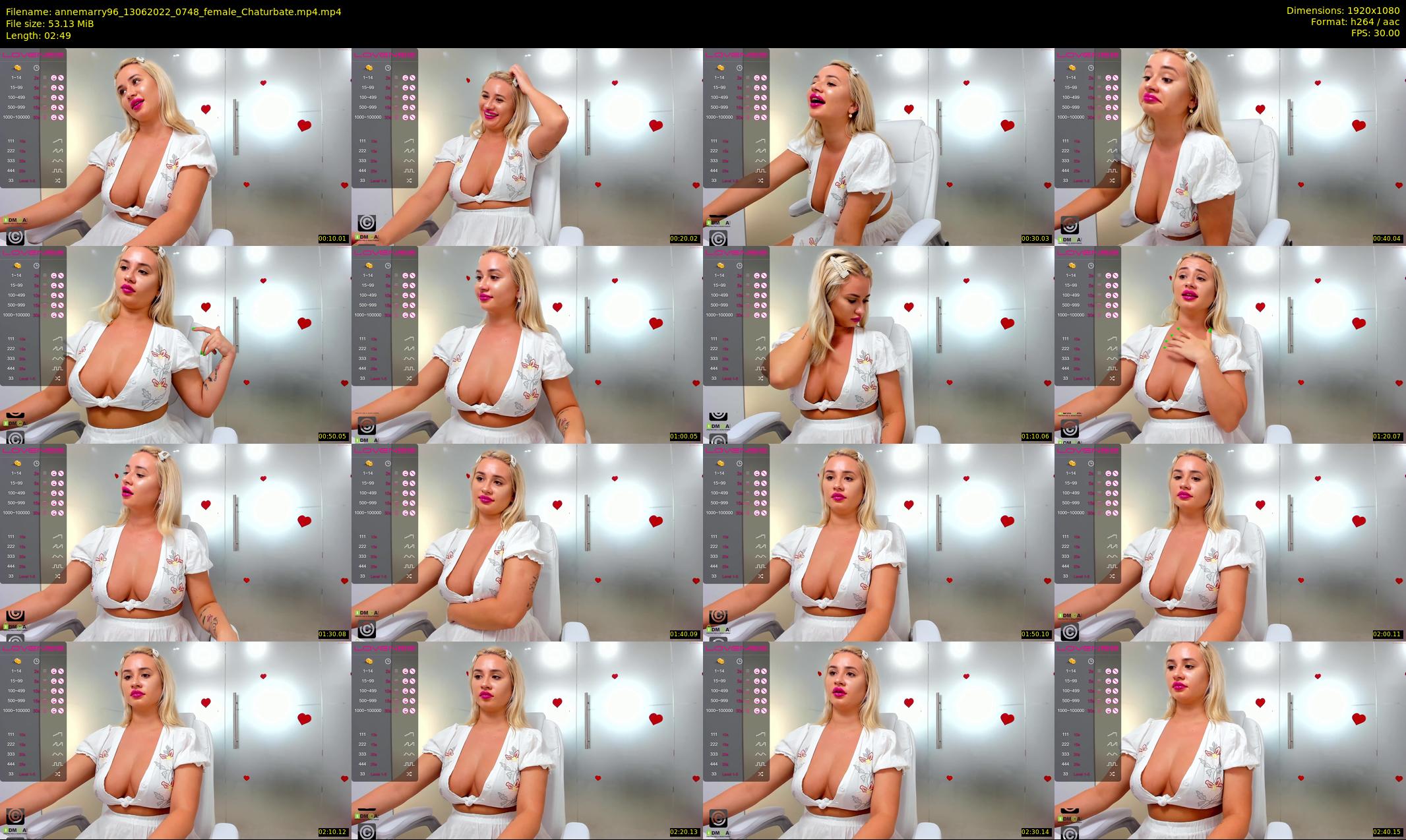 annemarry96 — 3 minute Chaturbate female cam show recording, 1080p, Jun 13, 2022