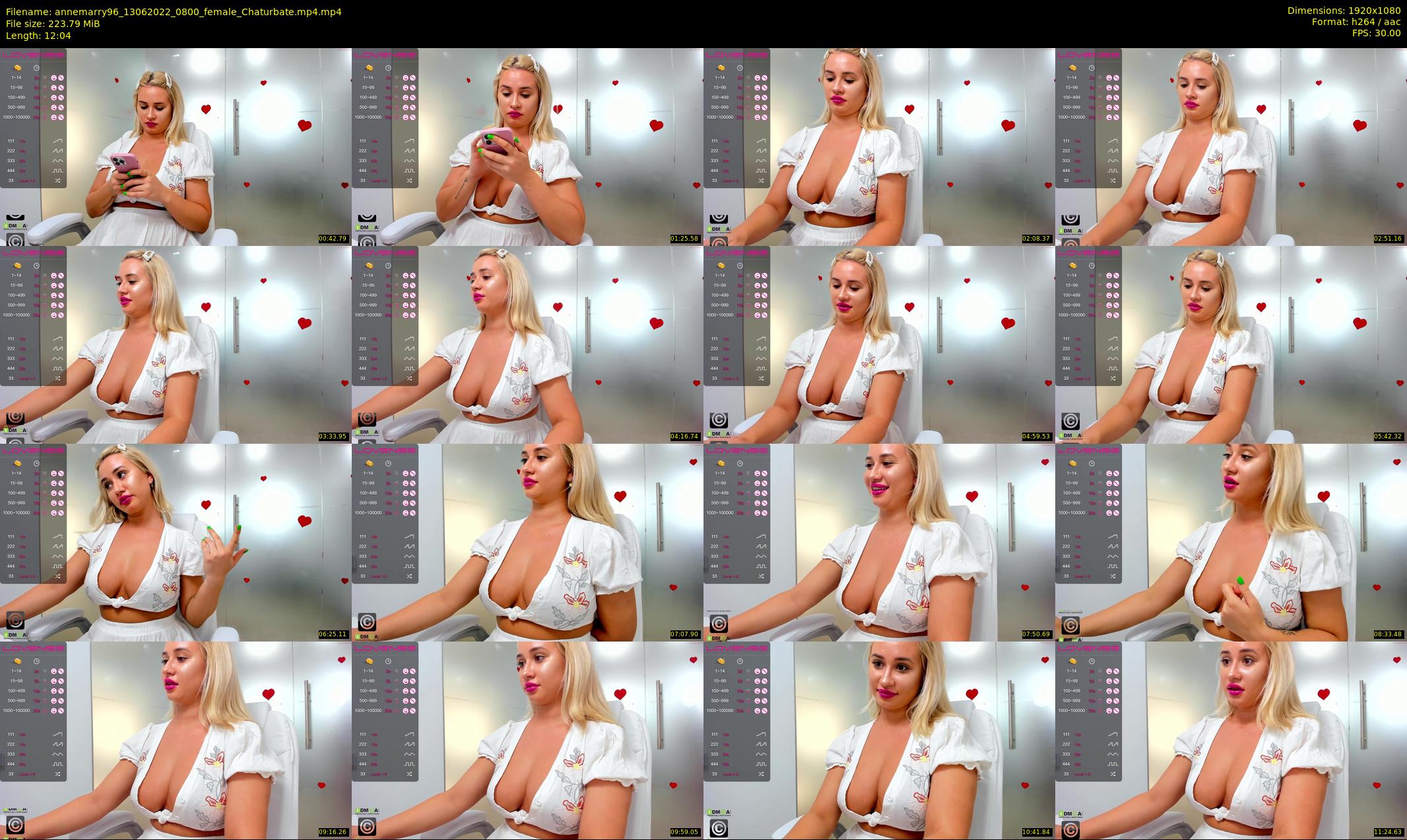 annemarry96 — 13 minute Chaturbate female cam show recording, 1080p, Jun 13, 2022