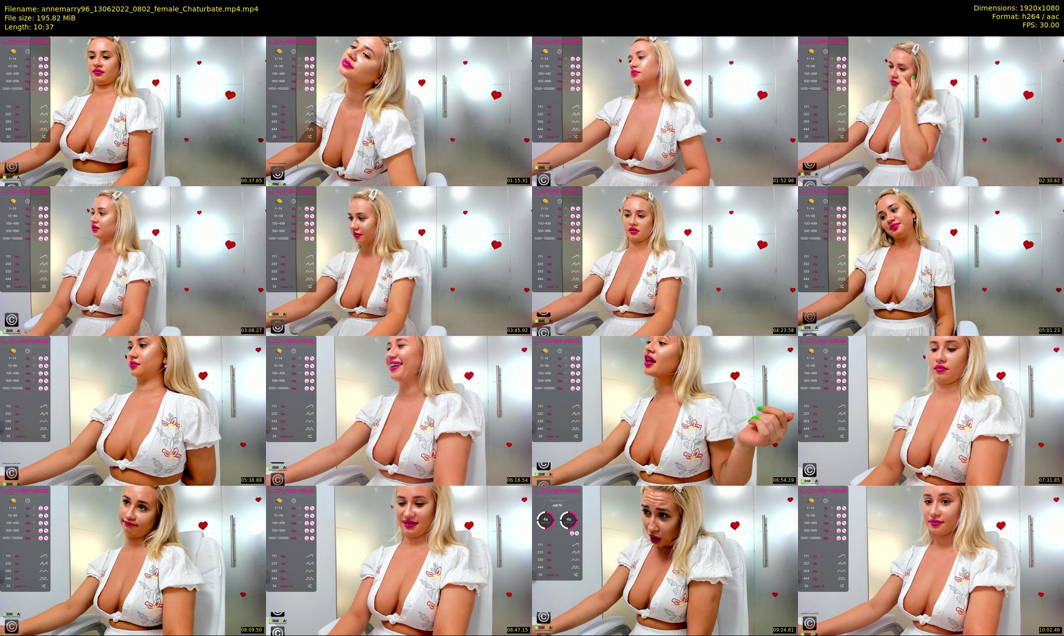 annemarry96 — 11 minute Chaturbate female cam show recording, 1080p, Jun 13, 2022