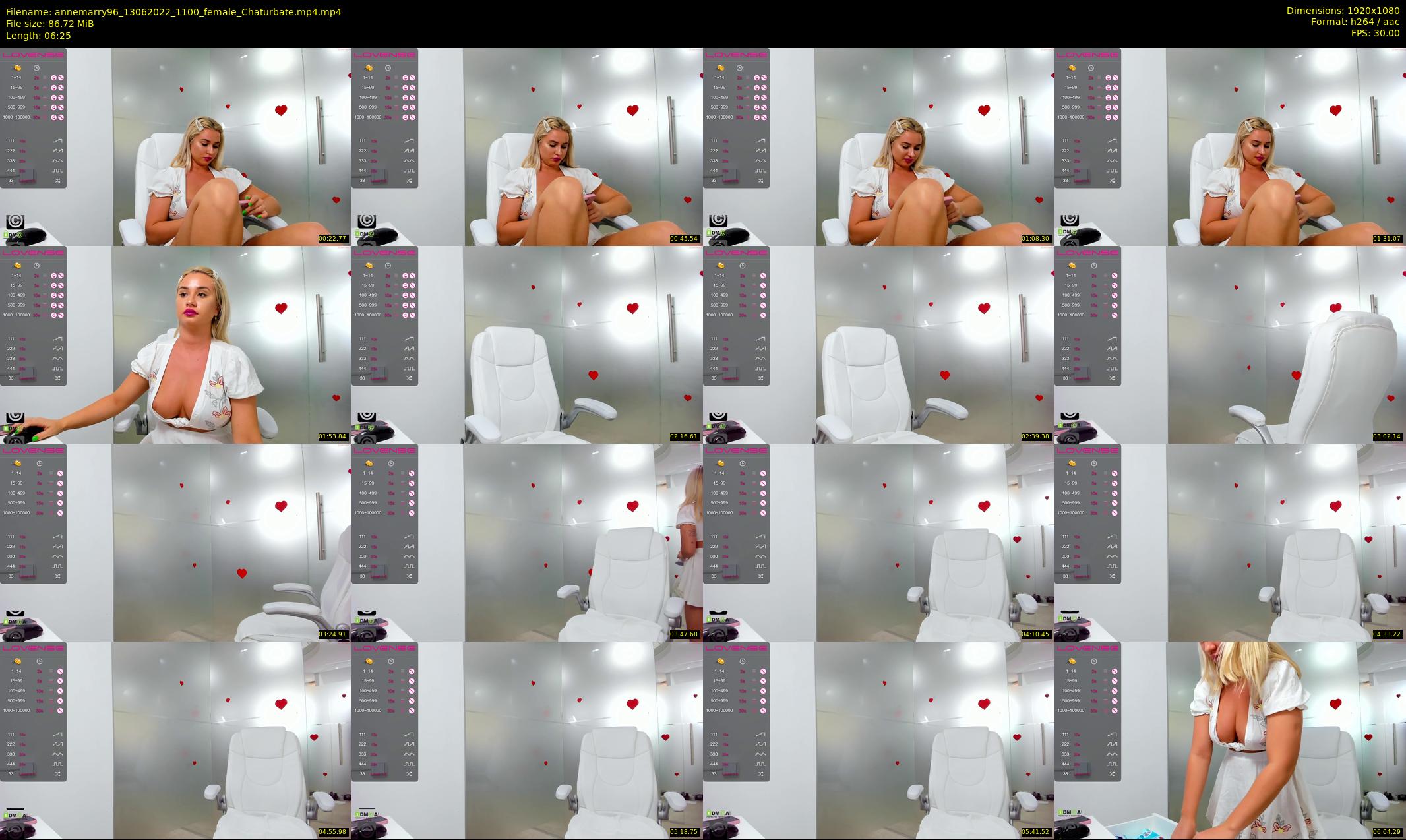 annemarry96 — 7 minute Chaturbate female cam show recording, 1080p, Jun 13, 2022