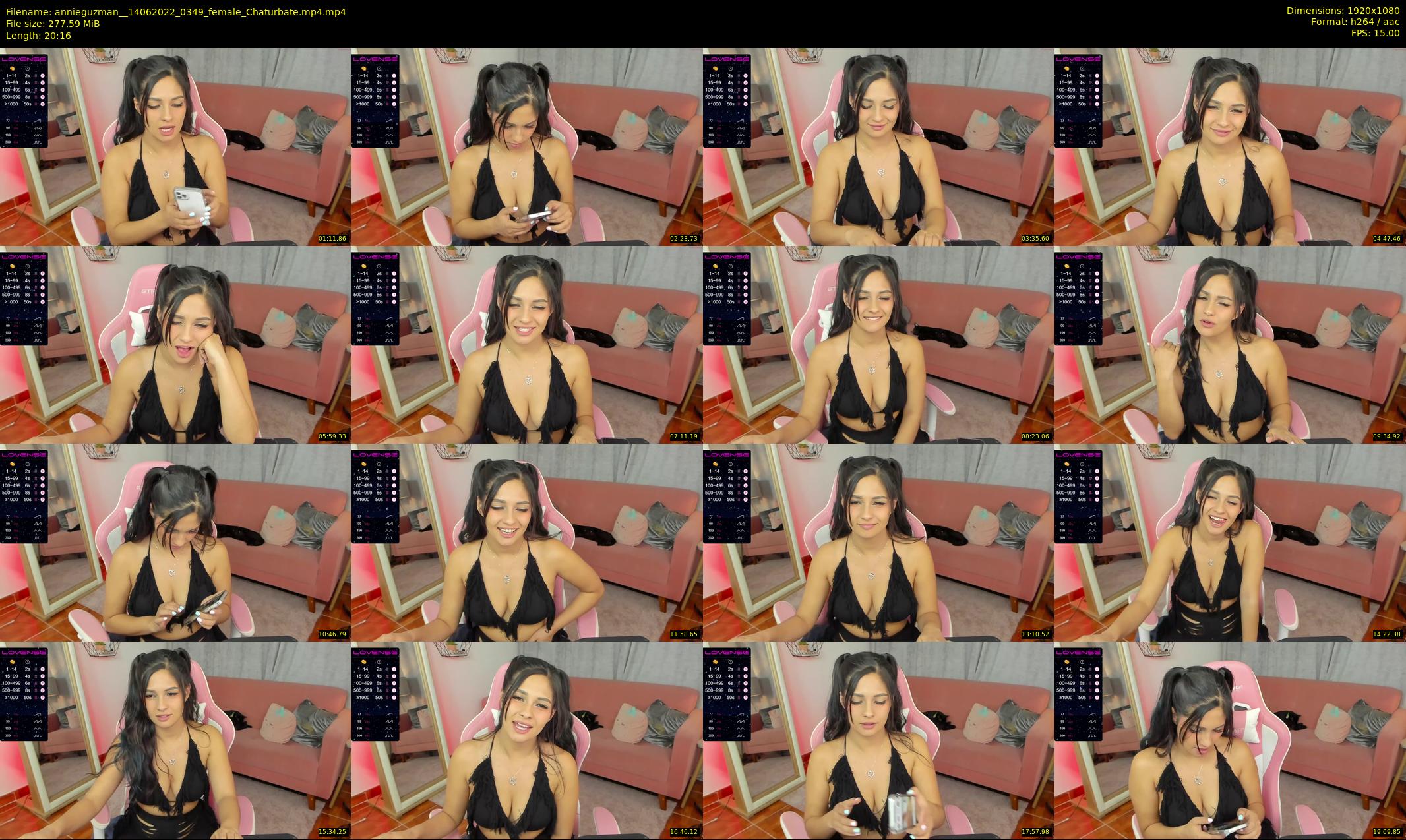 annieguzman_ — 21 minute Chaturbate female cam show recording, 1080p, Jun 14, 2022