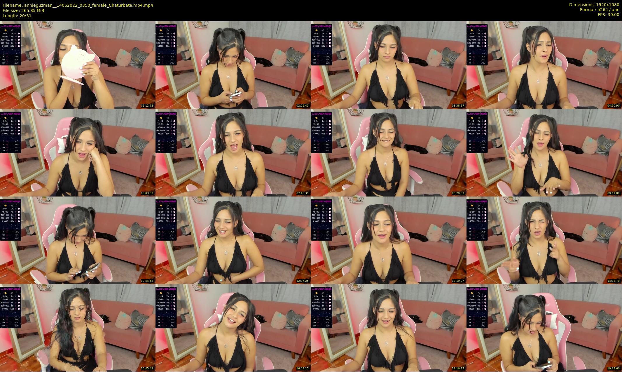 annieguzman_ — 21 minute Chaturbate female cam show recording, 1080p, Jun 14, 2022