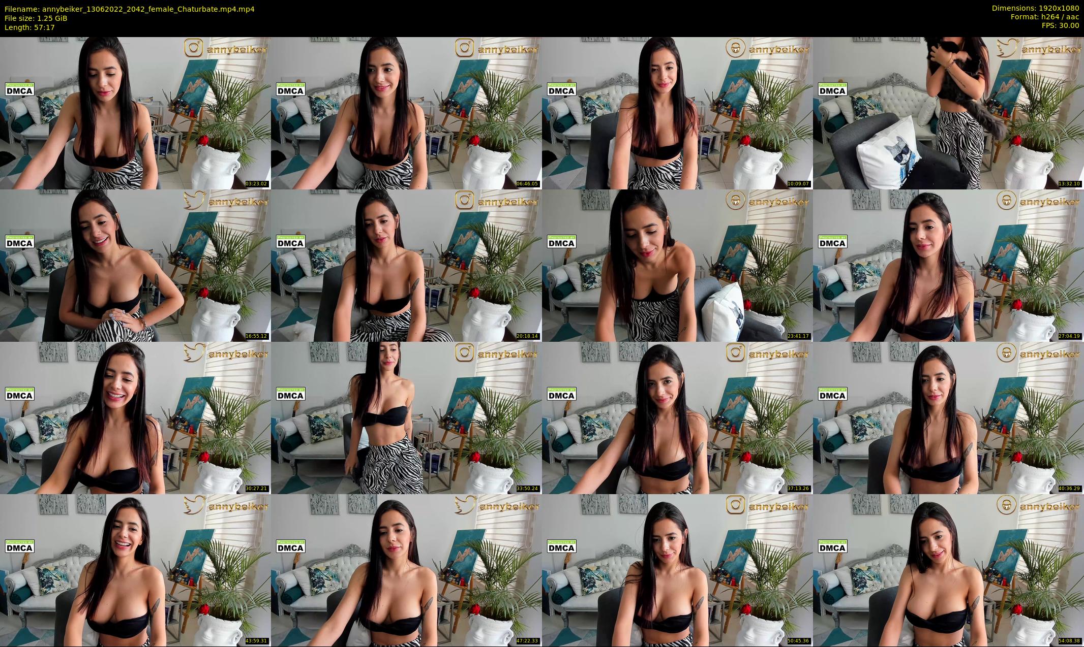annybeiker — 58 minute Chaturbate female cam show recording, 1080p, Jun 13, 2022