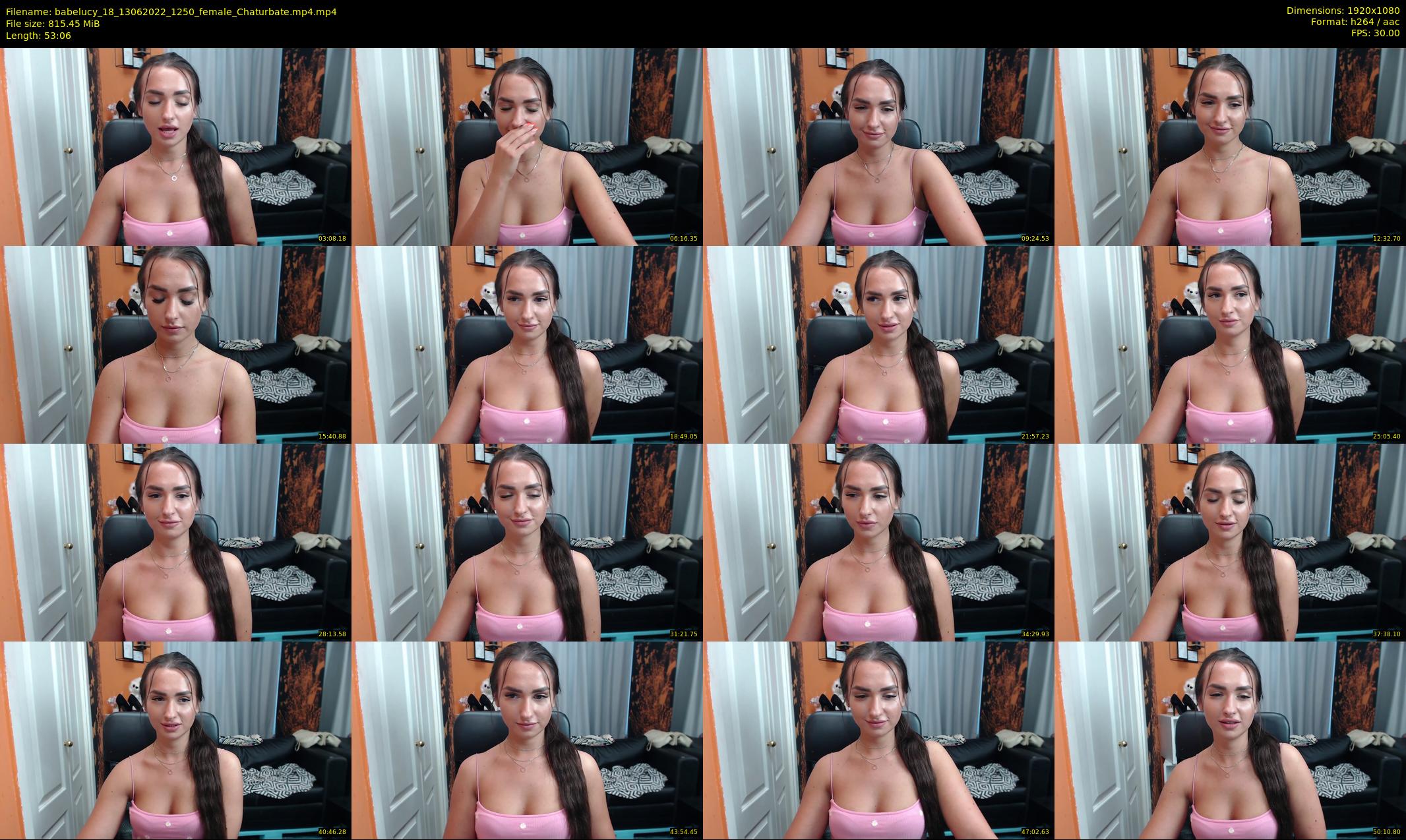 babelucy_18 — 54 minute Chaturbate female cam show recording, 1080p, Jun 13, 2022