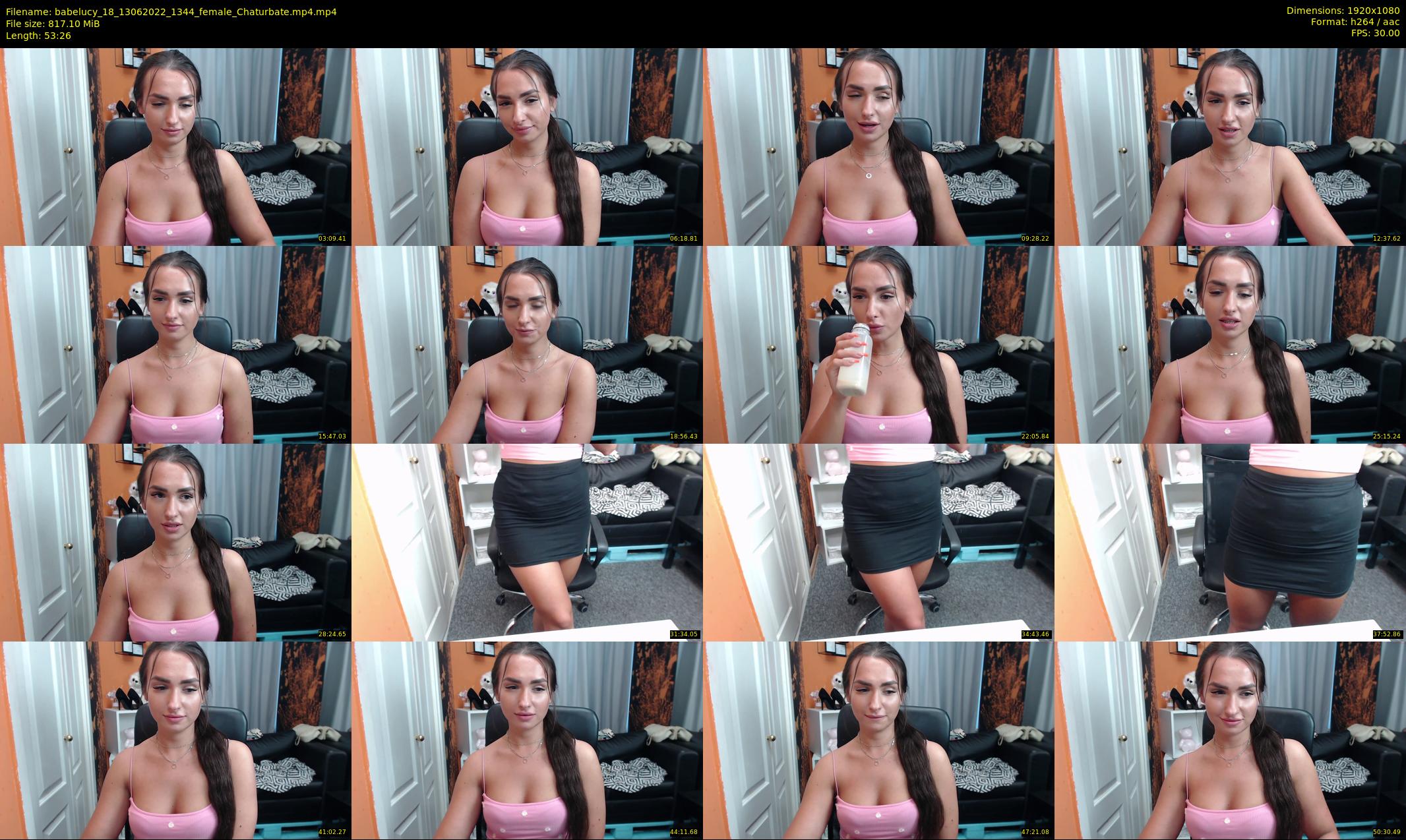babelucy_18 — 54 minute Chaturbate female cam show recording, 1080p, Jun 13, 2022