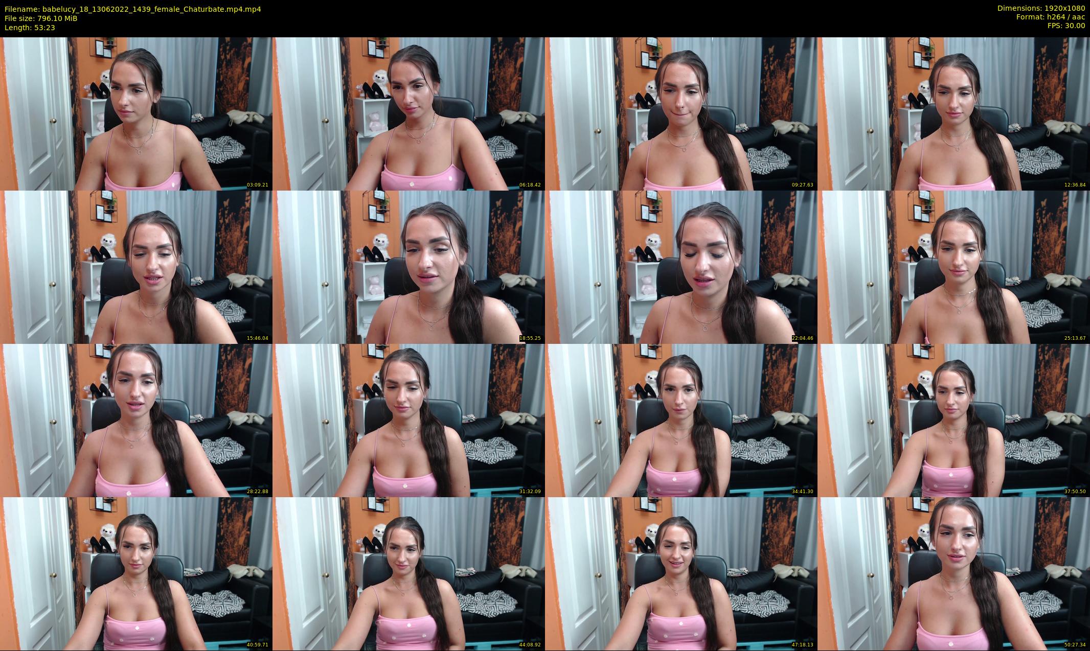 babelucy_18 — 54 minute Chaturbate female cam show recording, 1080p, Jun 13, 2022
