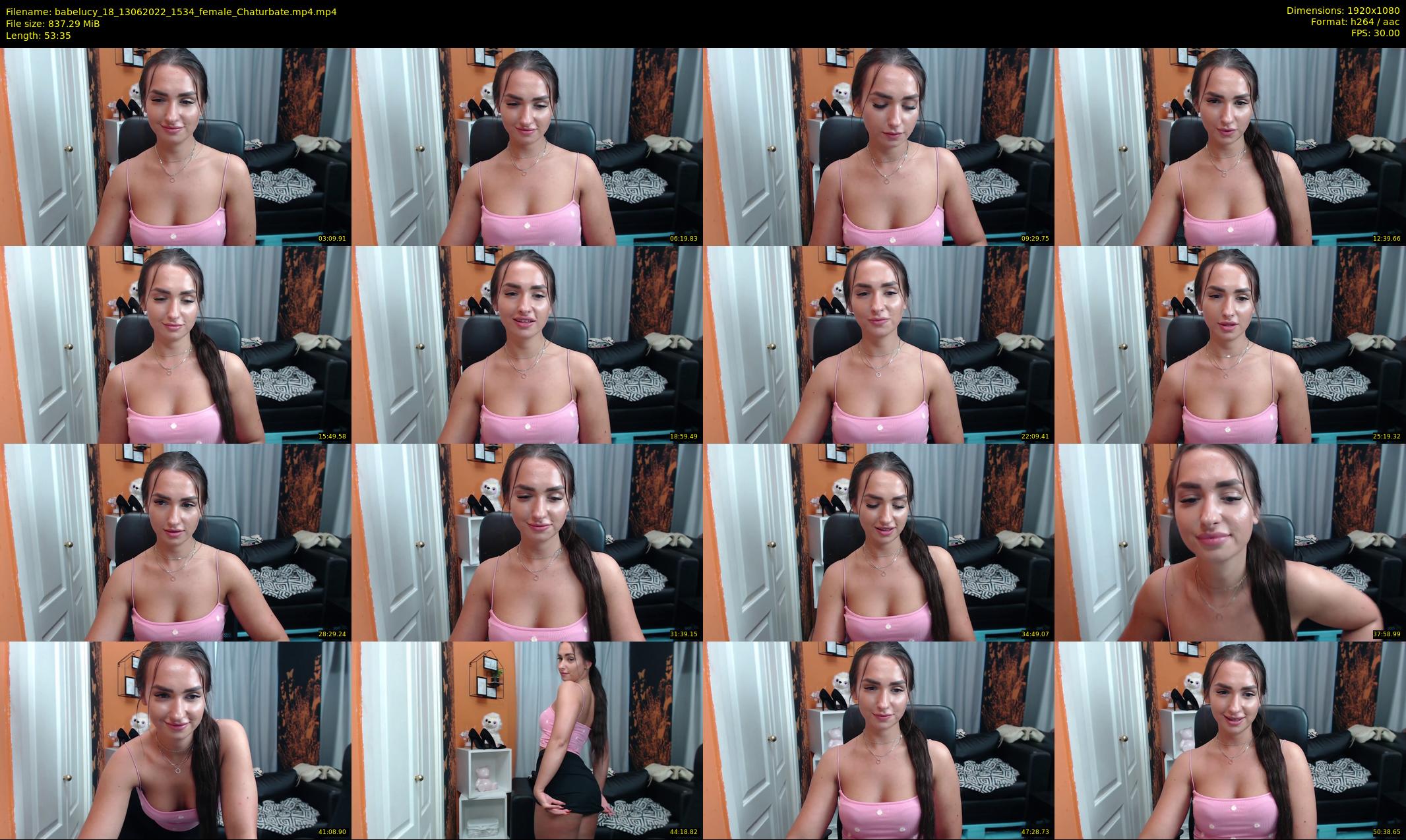 babelucy_18 — 54 minute Chaturbate female cam show recording, 1080p, Jun 13, 2022