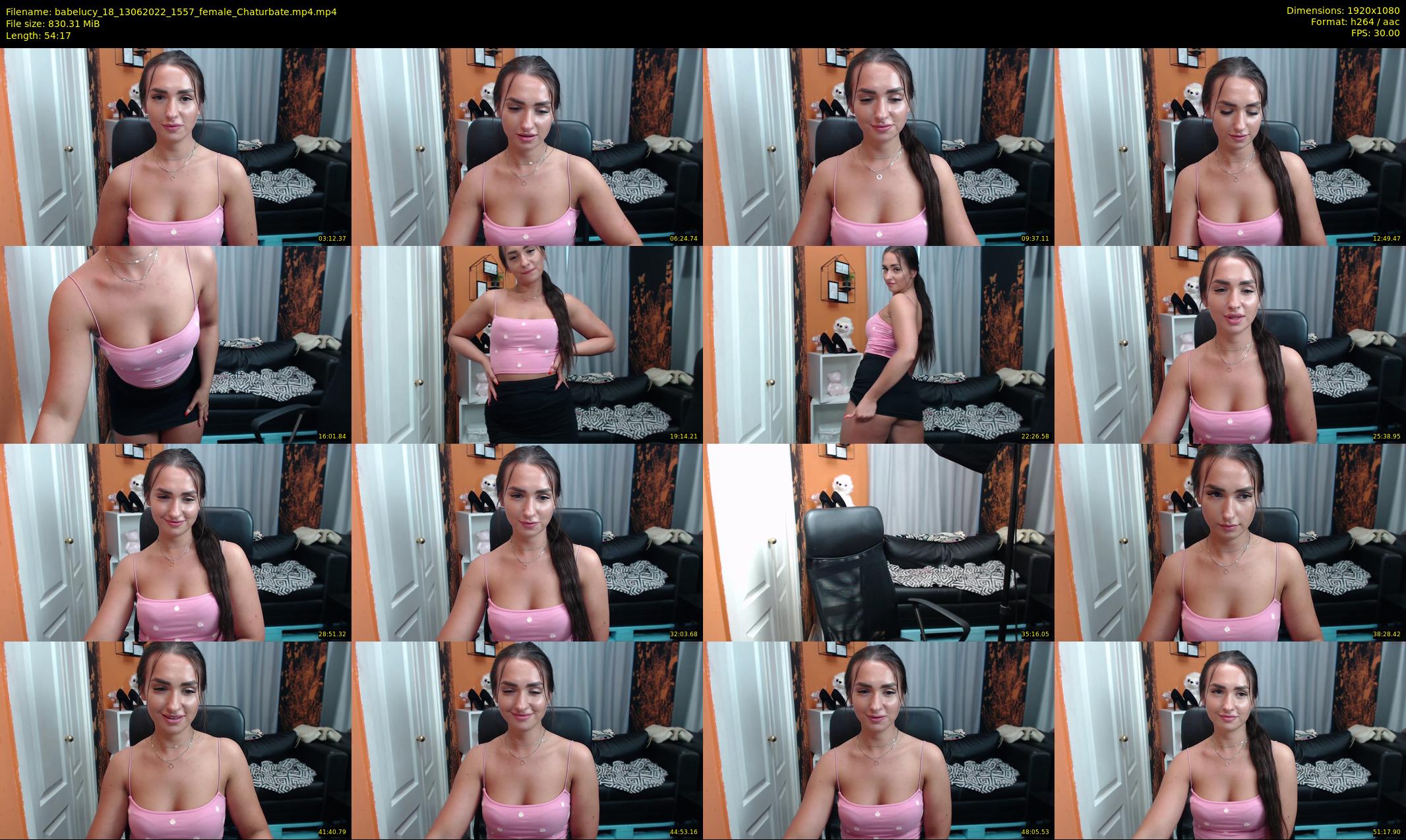 babelucy_18 — 55 minute Chaturbate female cam show recording, 1080p, Jun 13, 2022