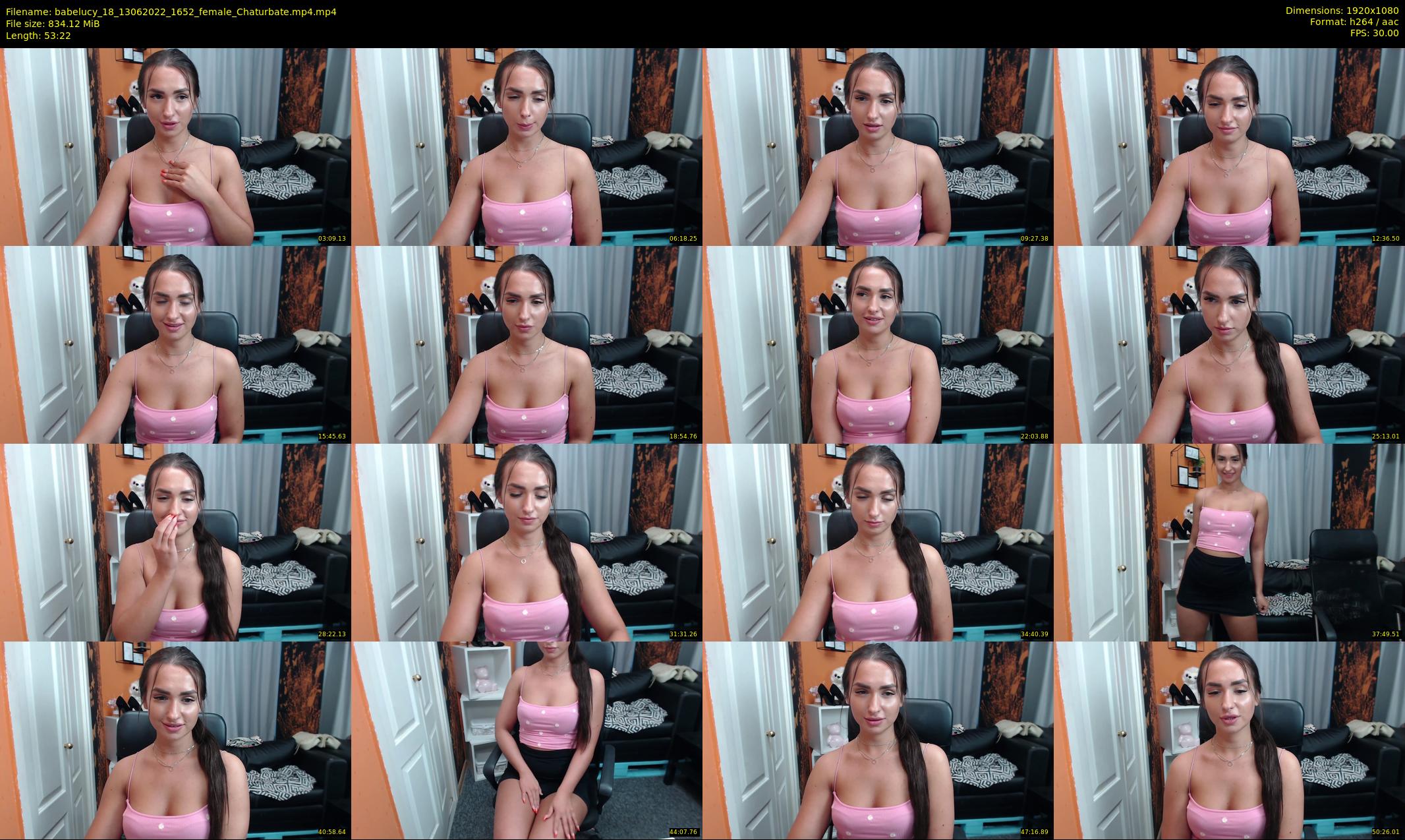 babelucy_18 — 54 minute Chaturbate female cam show recording, 1080p, Jun 13, 2022