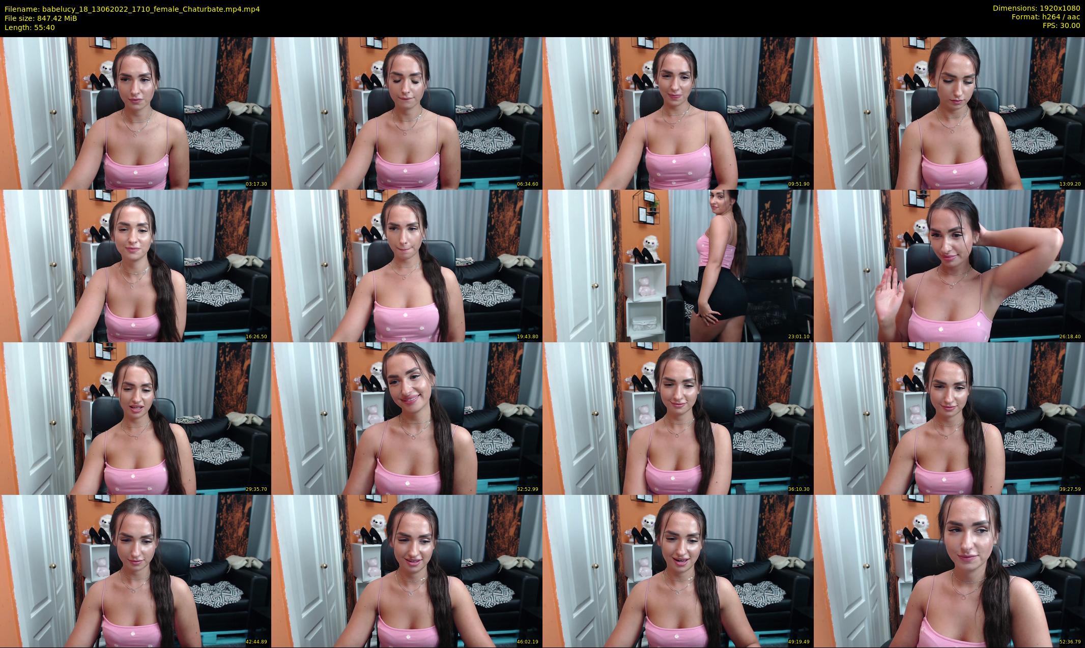 babelucy_18 — 56 minute Chaturbate female cam show recording, 1080p, Jun 13, 2022