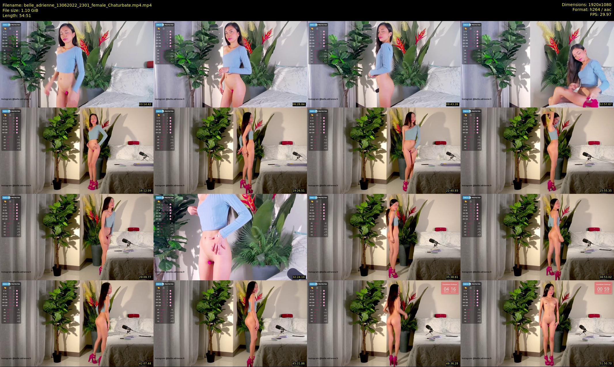 belle_adrienne — 55 minute Chaturbate couple cam show recording, 1080p, Jun 13, 2022