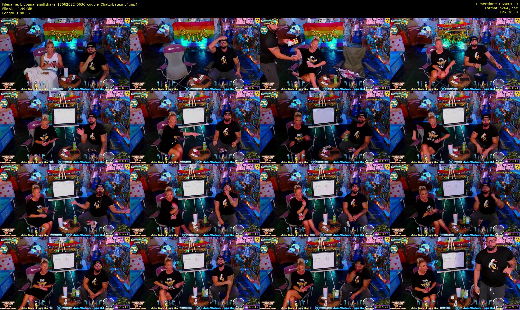 bigbananamilfshake — 69 minute Chaturbate couple cam show recording, 1080p, Jun 13, 2022