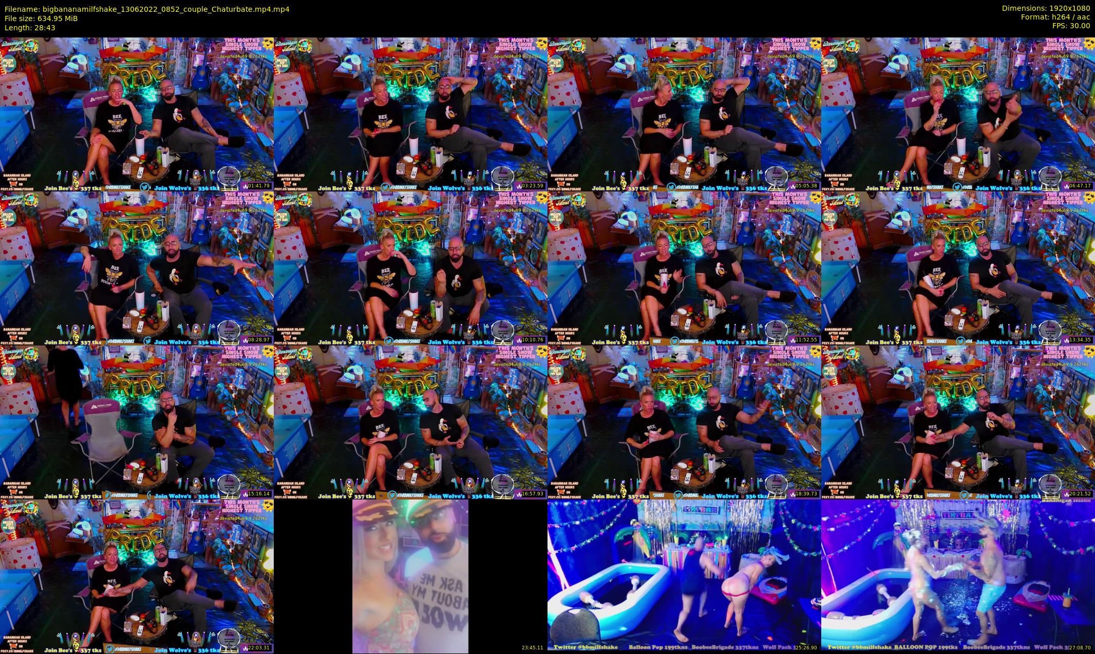 bigbananamilfshake — 29 minute Chaturbate couple cam show recording, 1080p, Jun 13, 2022