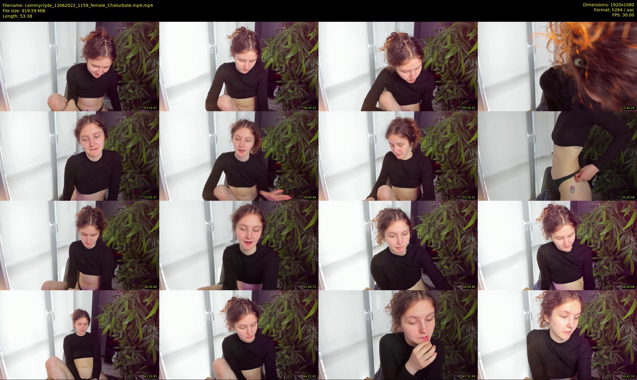 cammyclyde — 54 minute Chaturbate female cam show recording, 1080p, Jun 13, 2022