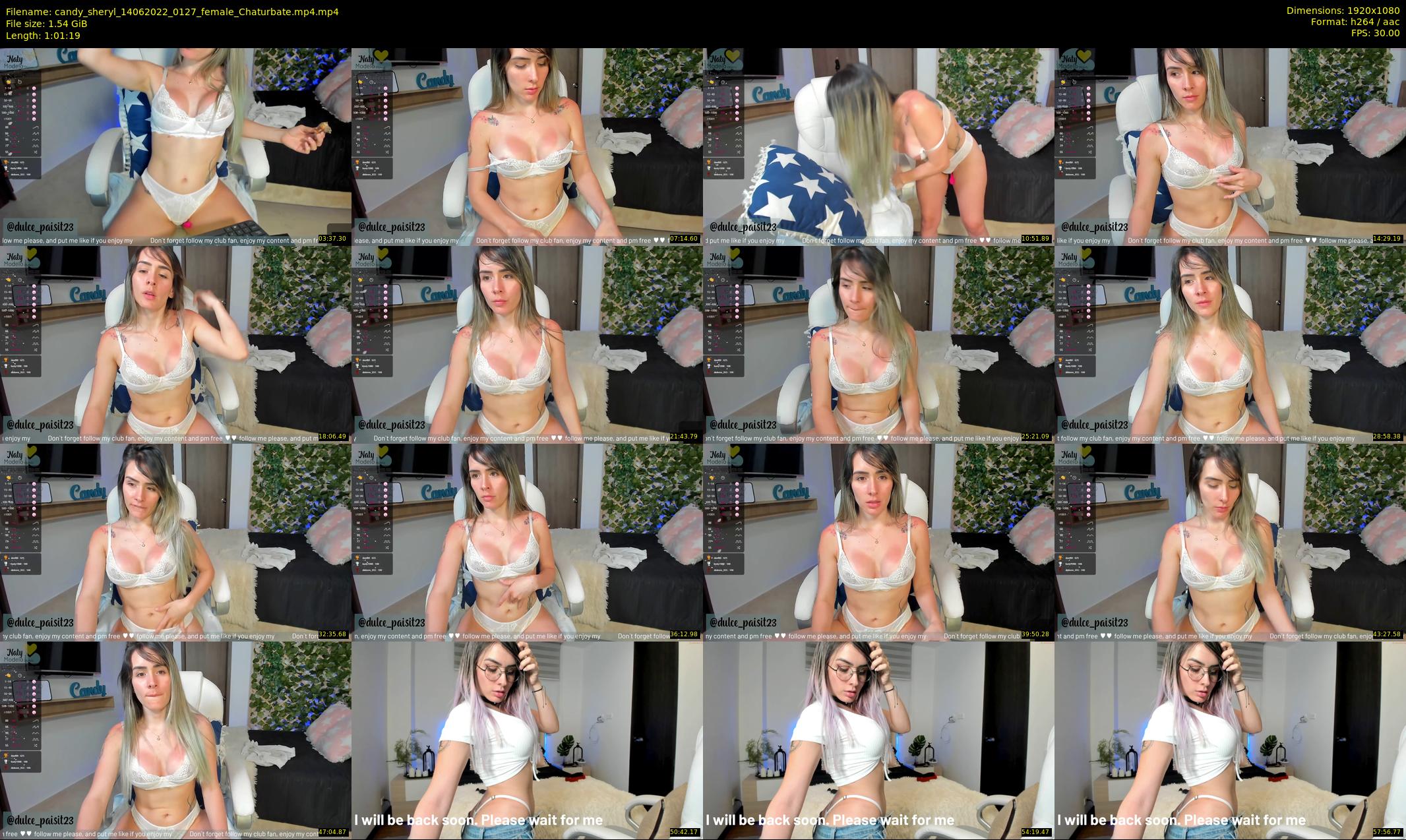 candy_sheryl — 62 minute Chaturbate female cam show recording, 1080p, Jun 14, 2022