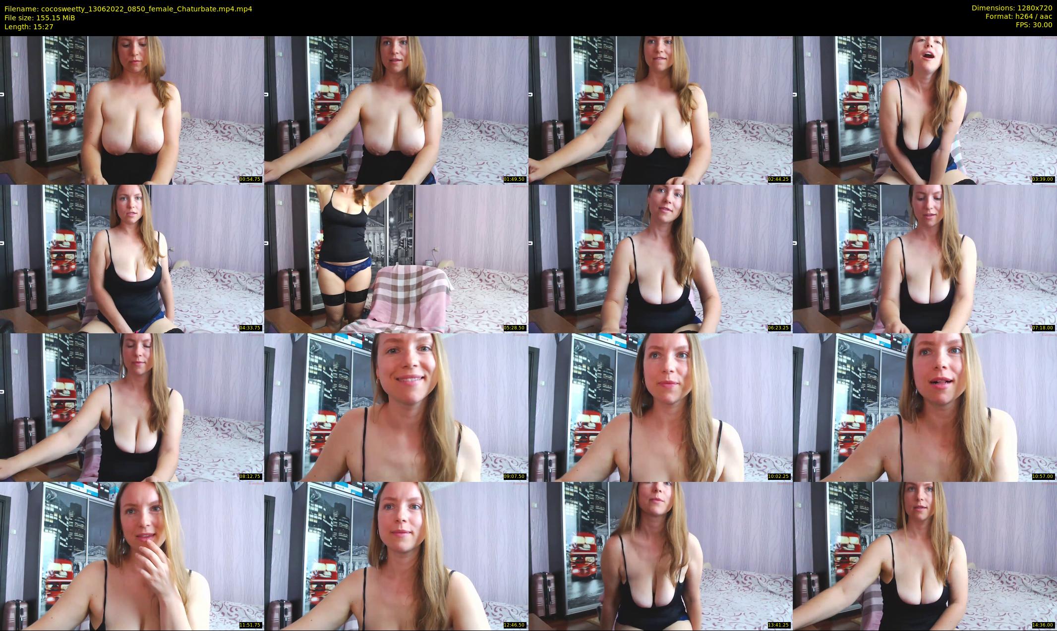 cocosweetty — 16 minute Chaturbate female cam show recording, 720p, Jun 13, 2022