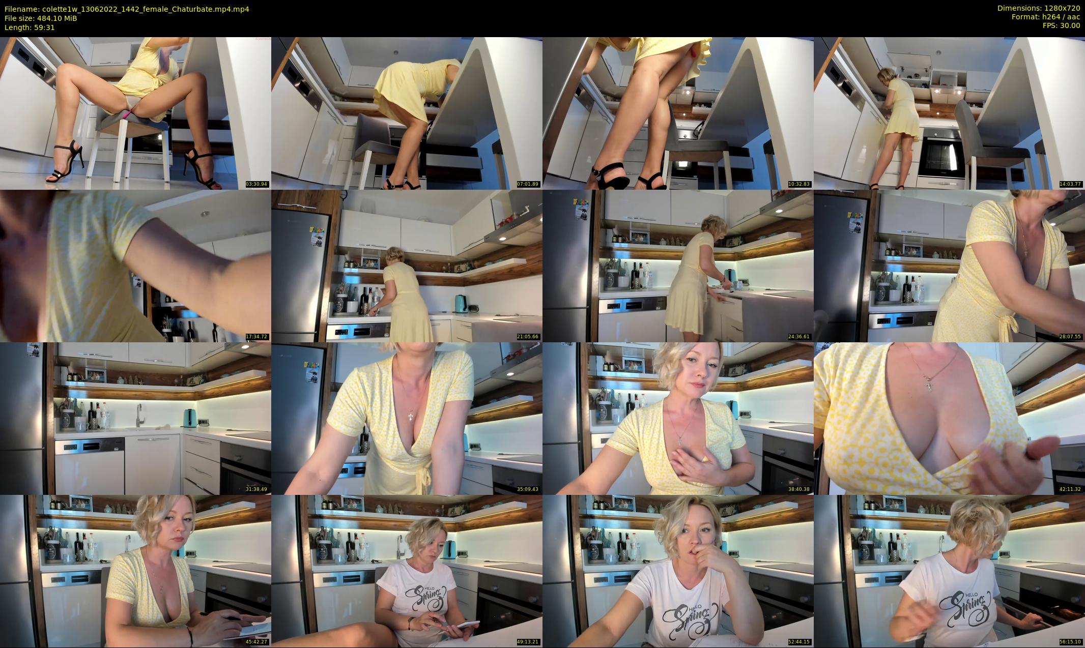 colette1w — 60 minute Chaturbate female cam show recording, 720p, Jun 13, 2022