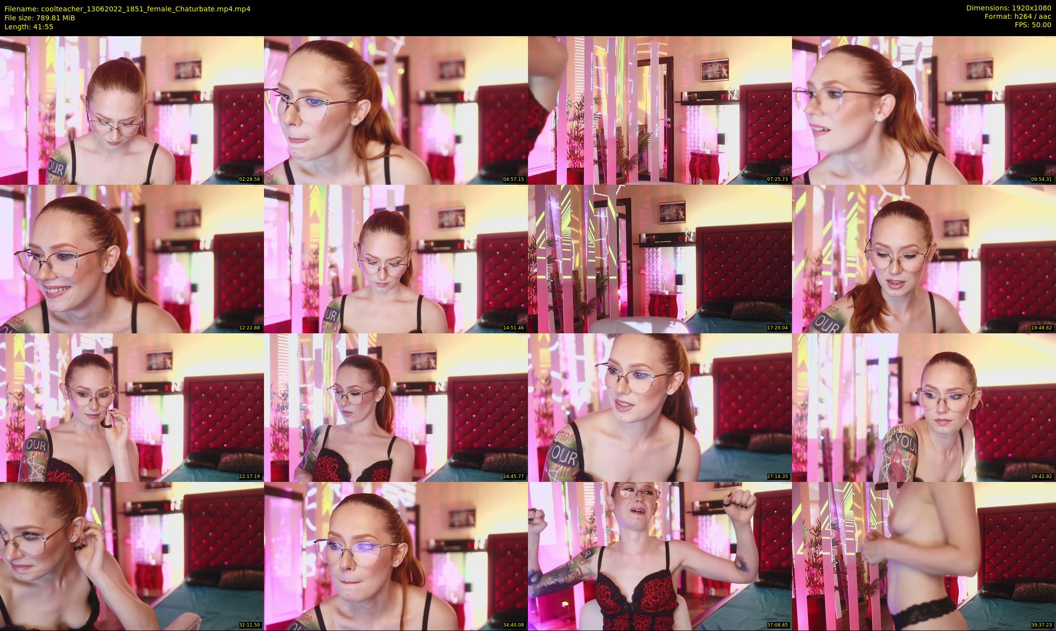 coolteacher — 42 minute Chaturbate female cam show recording, 1080p, Jun 13, 2022