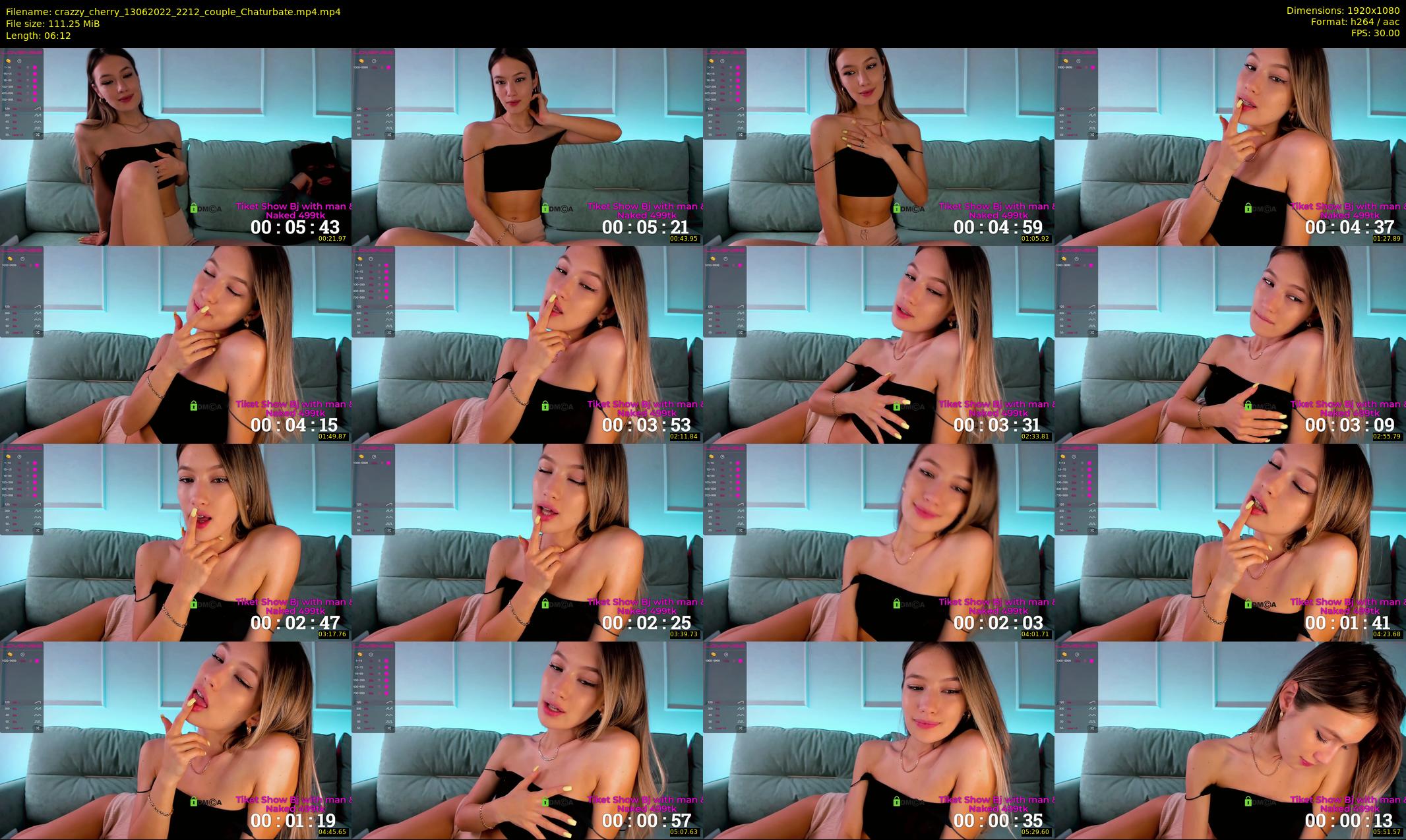 crazzy_cherry — 7 minute Chaturbate female cam show recording, 1080p, Jun 13, 2022