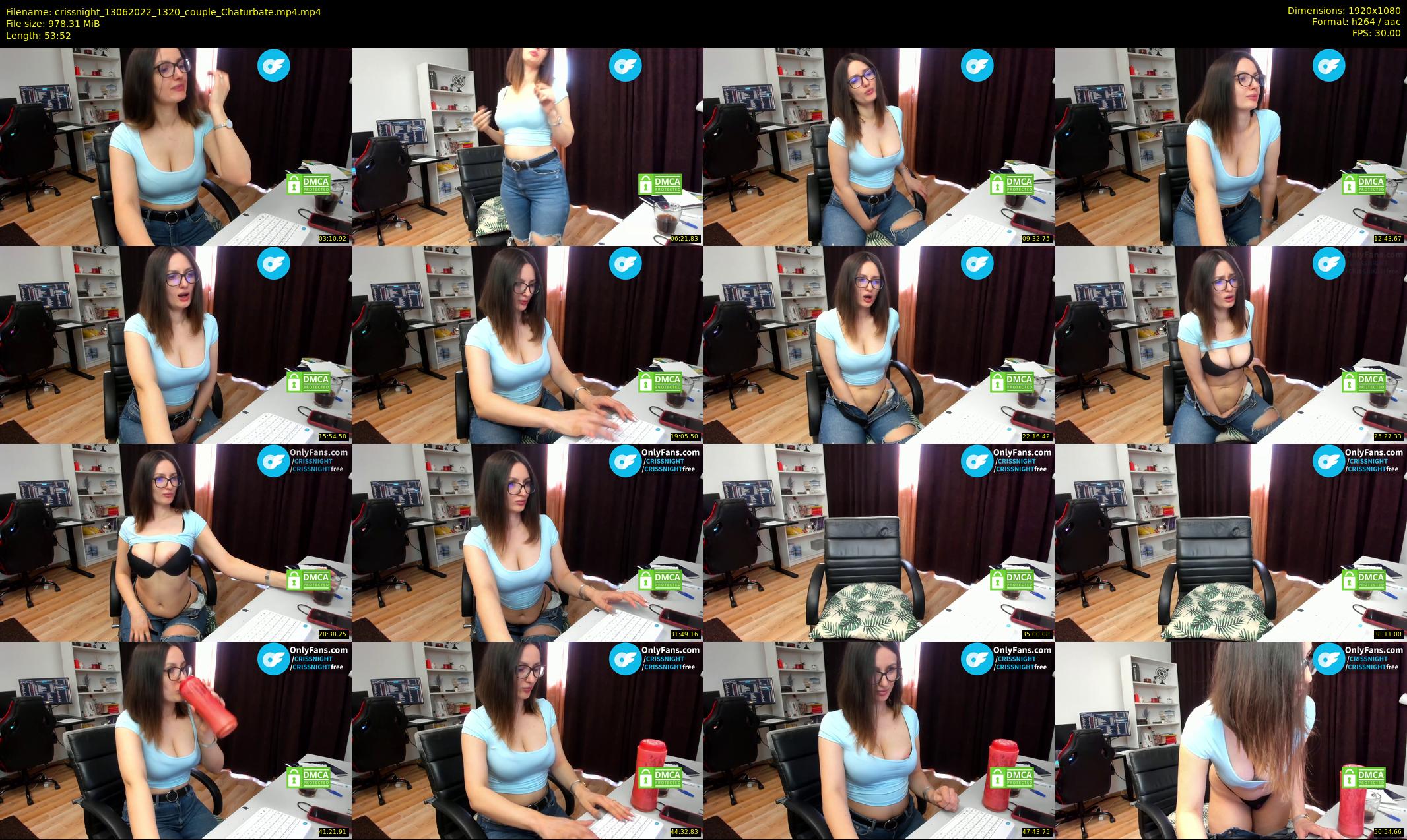 crissnight — 54 minute Chaturbate female cam show recording, 1080p, Jun 13, 2022