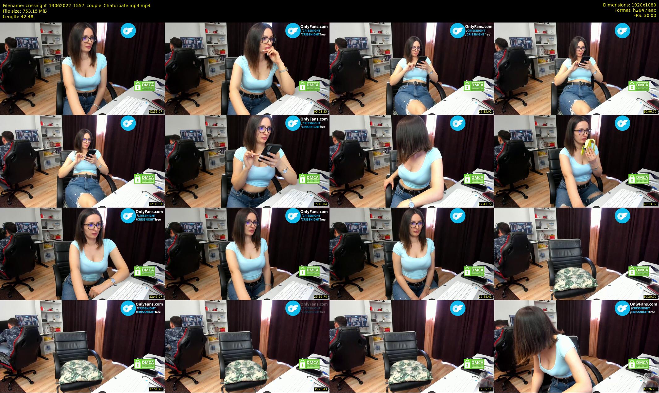 crissnight — 43 minute Chaturbate female cam show recording, 1080p, Jun 13, 2022