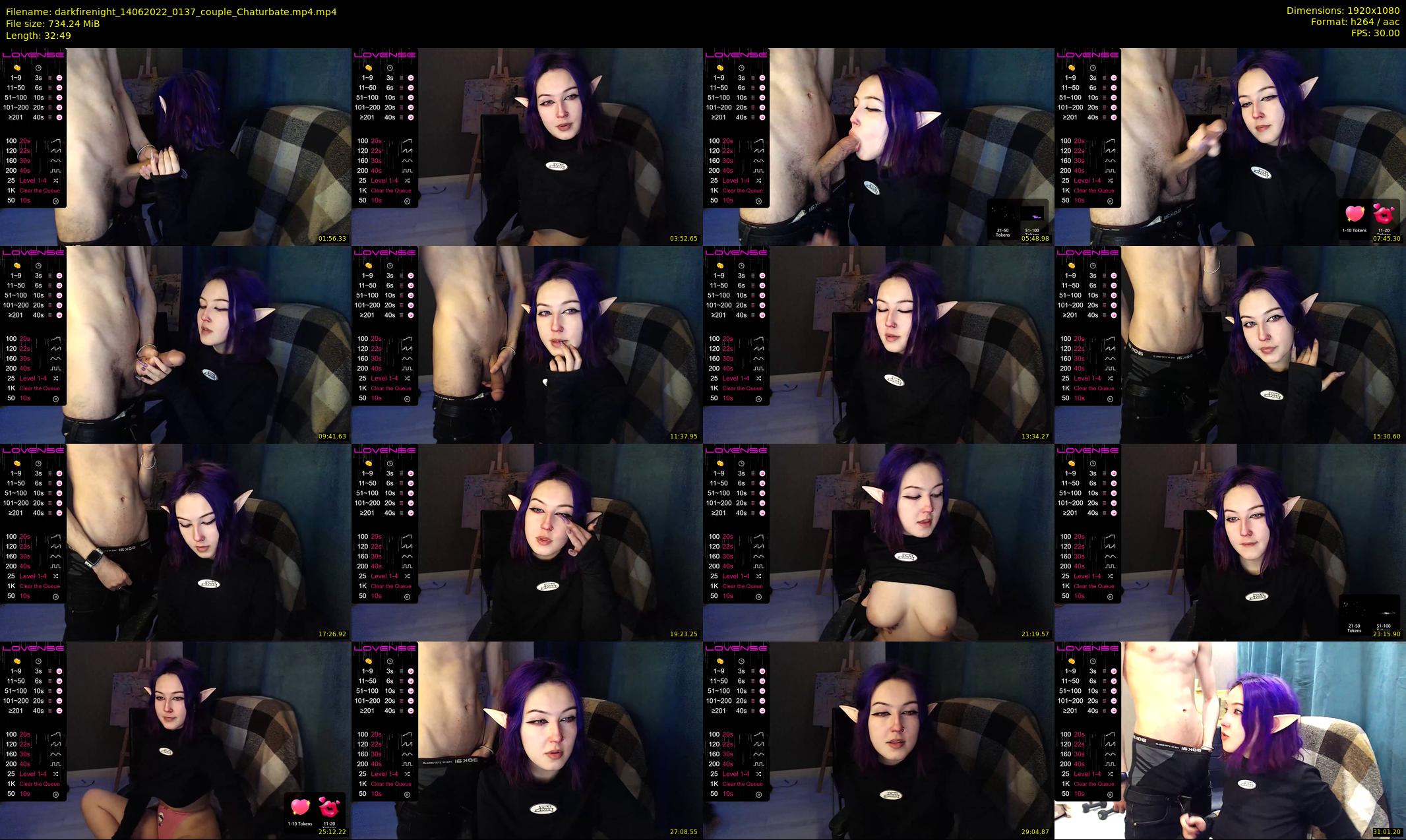 darkfirenight — 33 minute Chaturbate couple cam show recording, 1080p, Jun 14, 2022