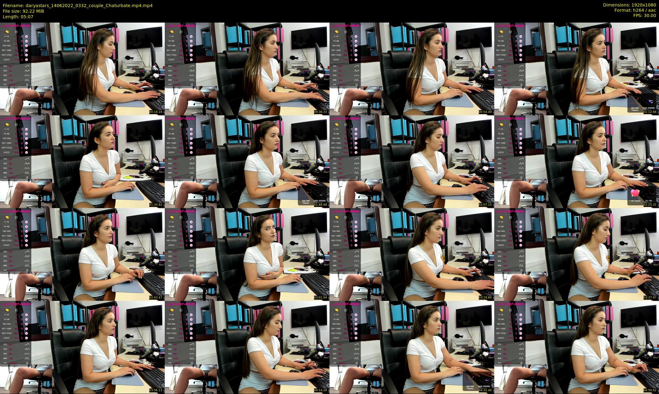 daryastars — 6 minute Chaturbate couple cam show recording, 1080p, Jun 14, 2022