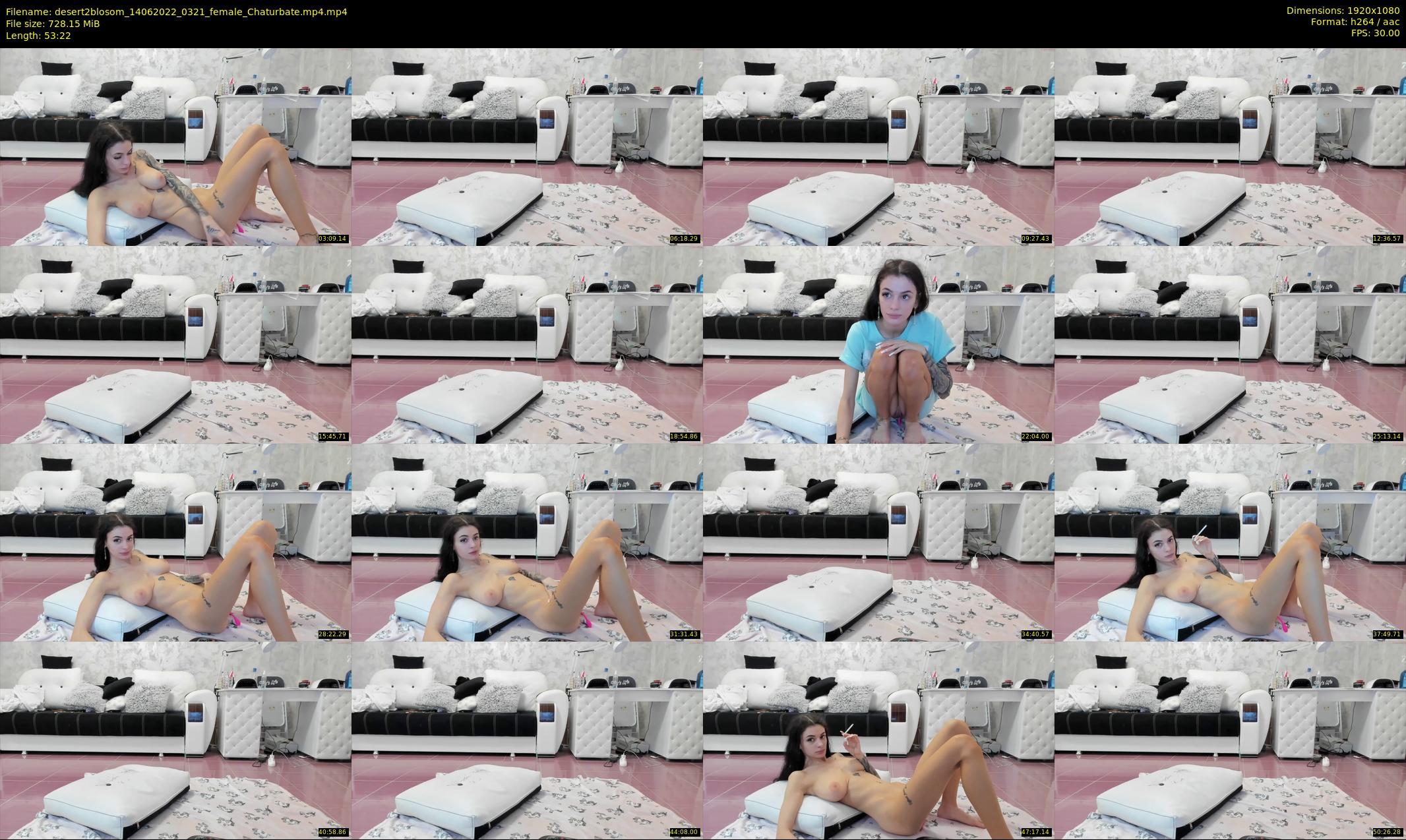 desert2blosom — 54 minute Chaturbate female cam show recording, 1080p, Jun 14, 2022
