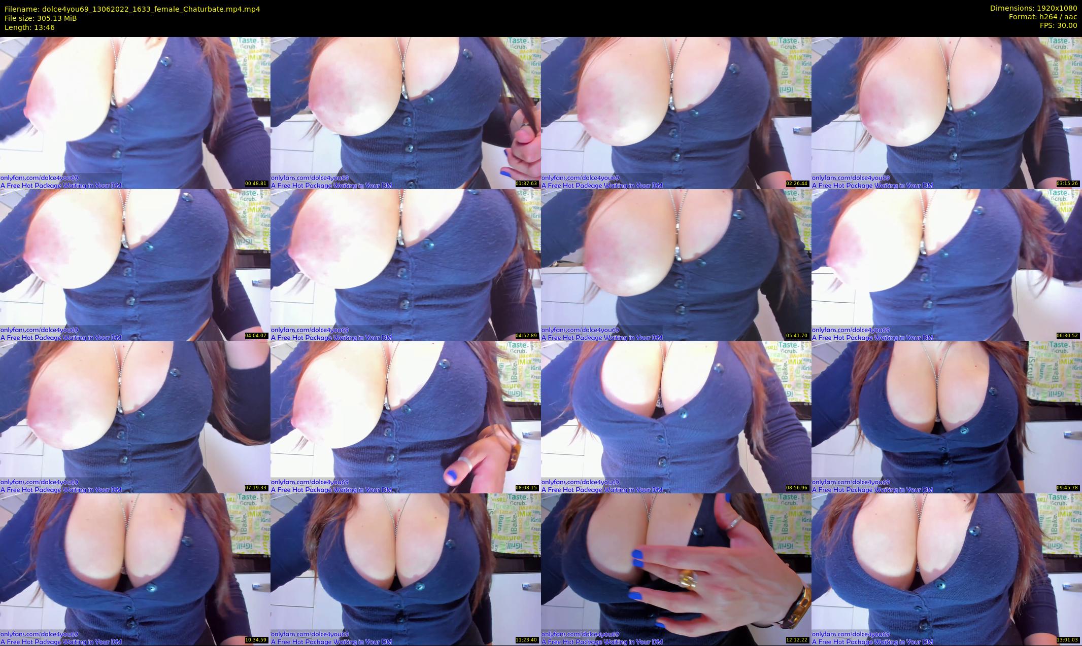 dolce4you69 — 14 minute Chaturbate female cam show recording, 1080p, Jun 13, 2022