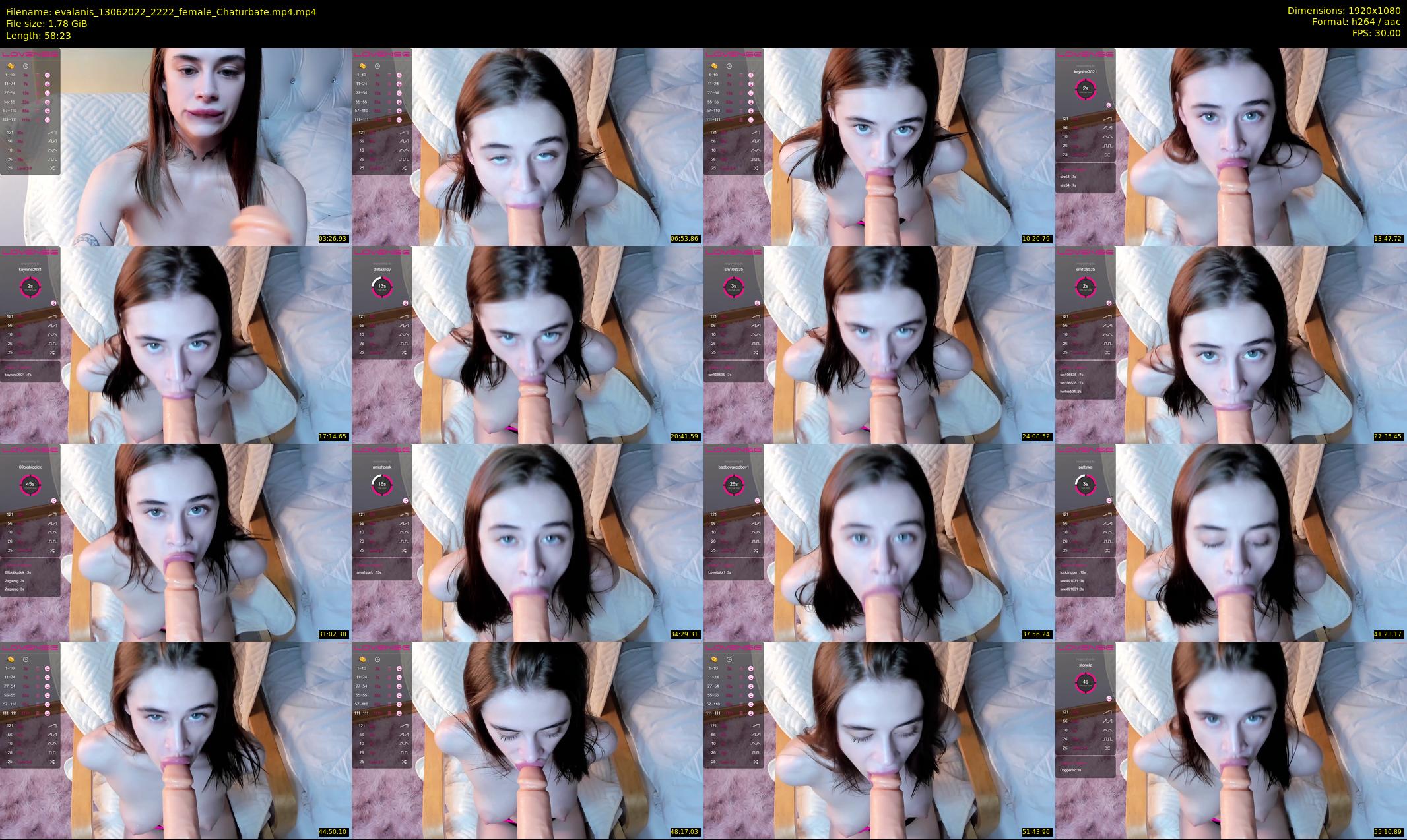 evalanis — 59 minute Chaturbate couple cam show recording, 1080p, Jun 13, 2022