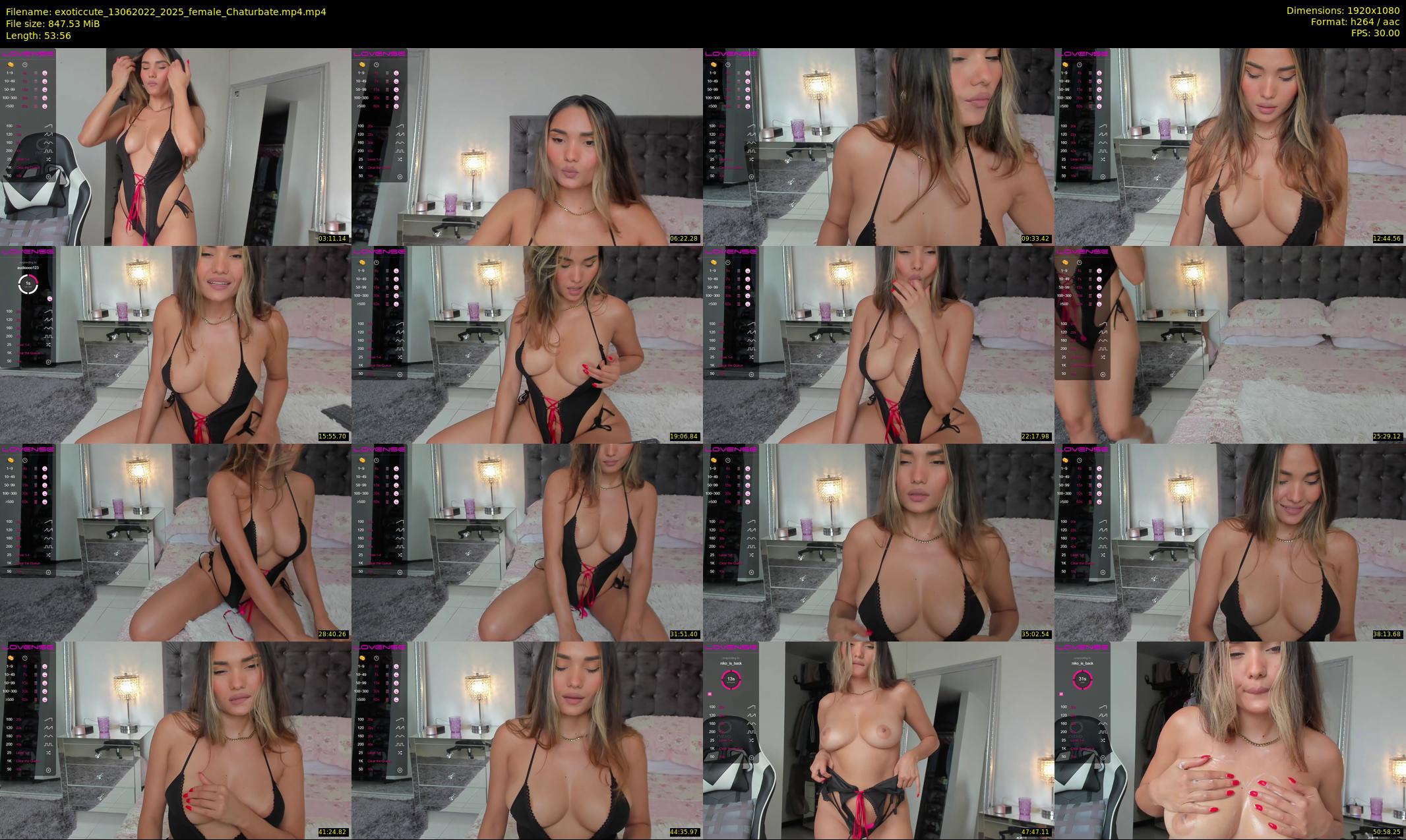 exoticcute — 54 minute Chaturbate female cam show recording, 1080p, Jun 13, 2022