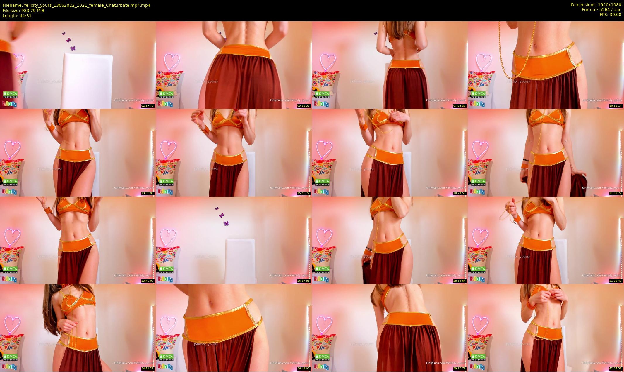 felicity_yours — 45 minute Chaturbate female cam show recording, 1080p, Jun 13, 2022