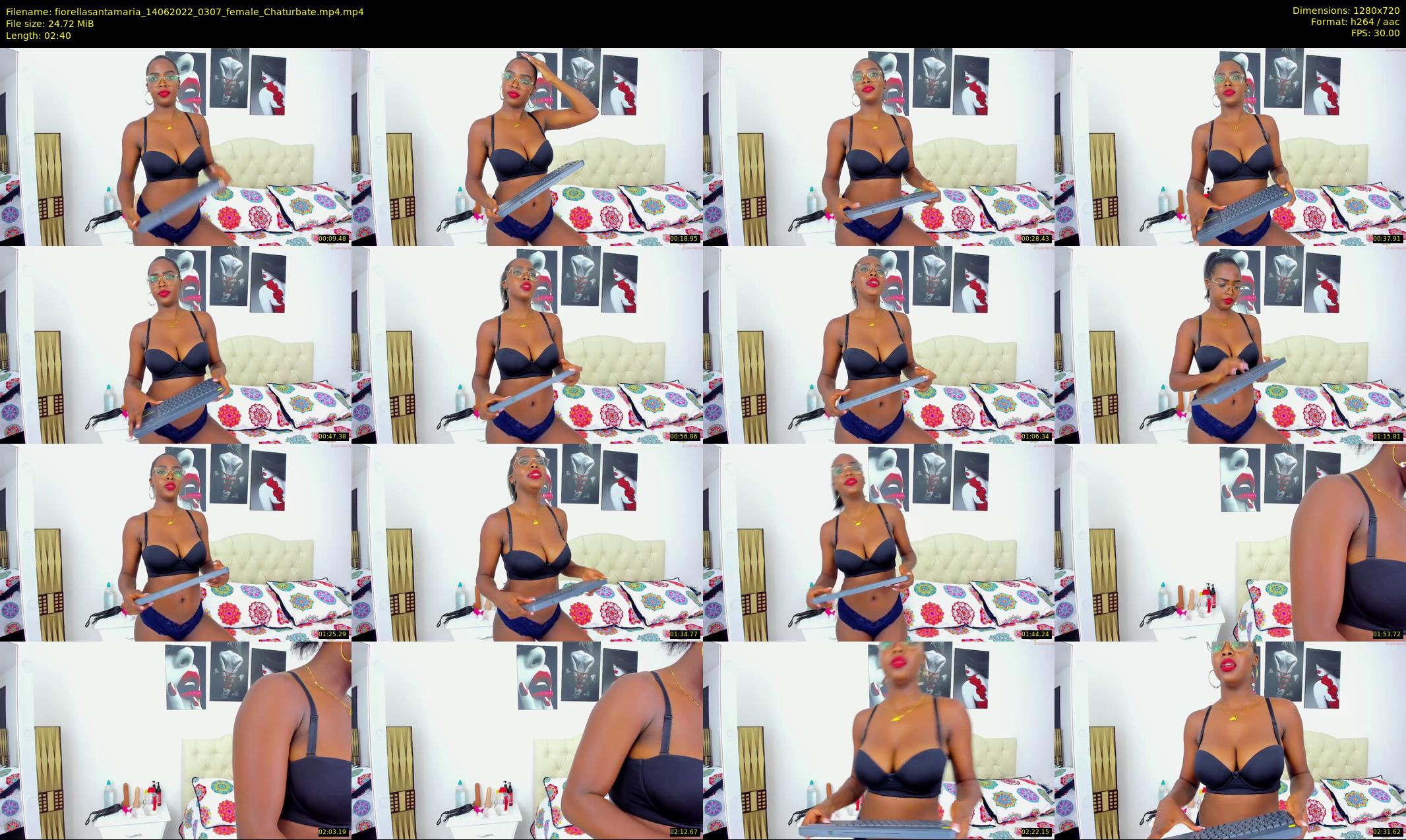 fiorellasantamaria — 3 minute Chaturbate female cam show recording, 720p, Jun 14, 2022