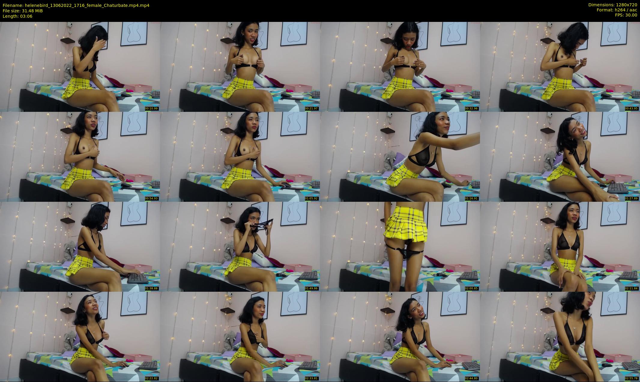 helenebird — 4 minute Chaturbate female cam show recording, 720p, Jun 13, 2022