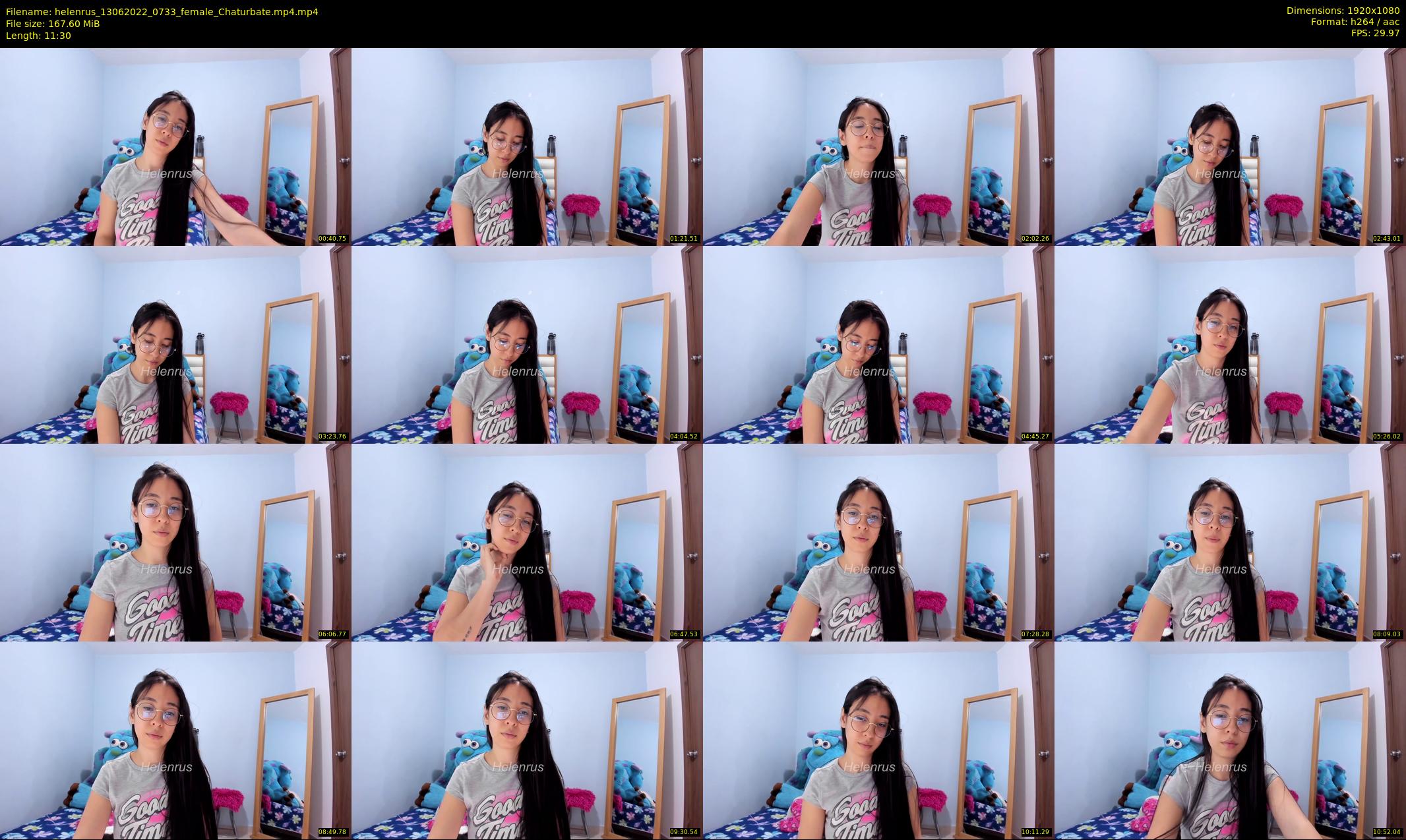helenrus — 12 minute Chaturbate female cam show recording, 1080p, Jun 13, 2022