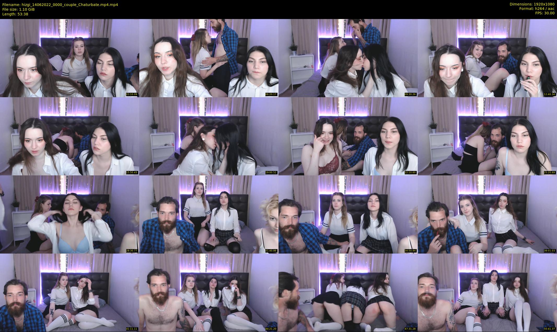 hizgi — 54 minute Chaturbate couple cam show recording, 1080p, Jun 14, 2022