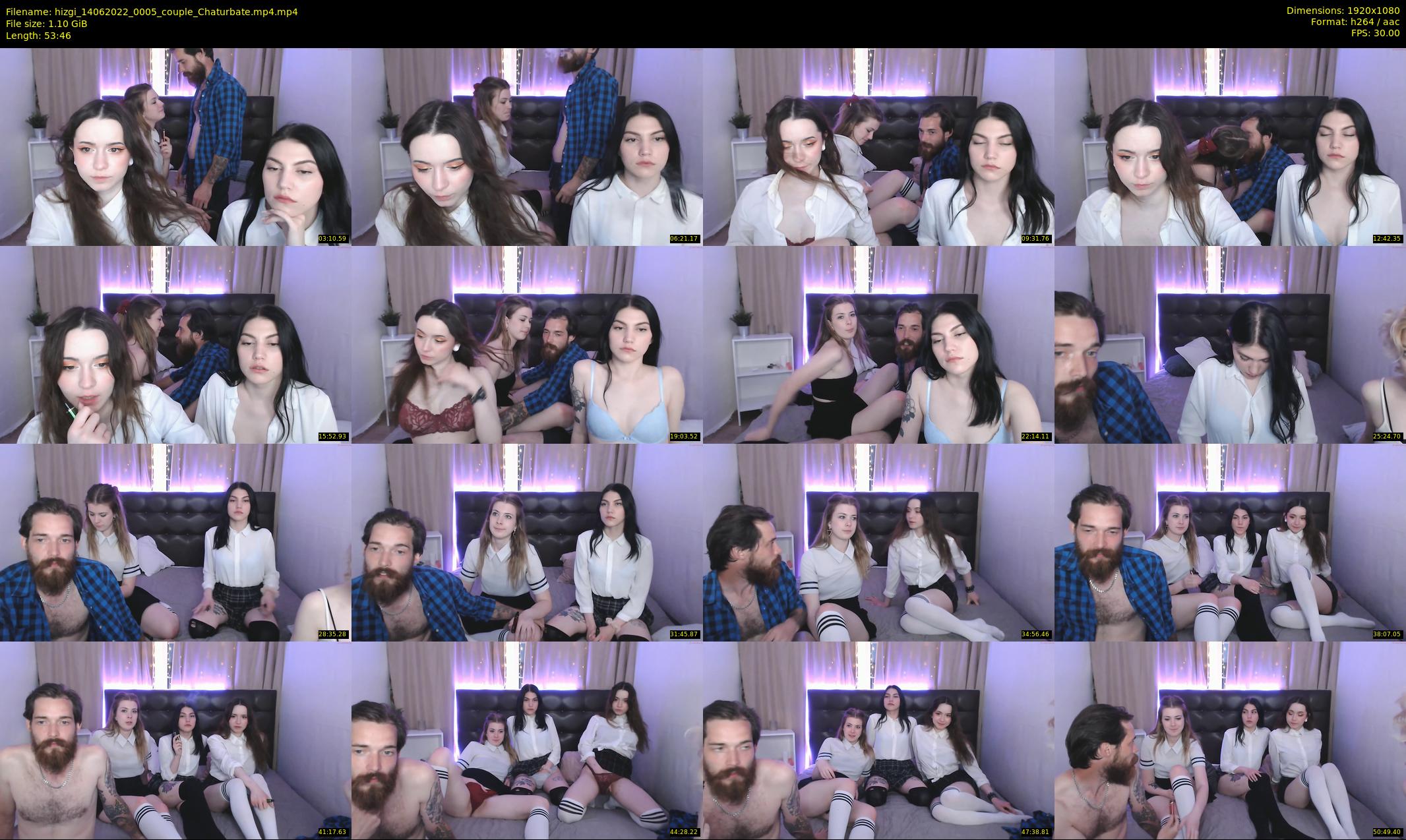 hizgi — 54 minute Chaturbate couple cam show recording, 1080p, Jun 14, 2022